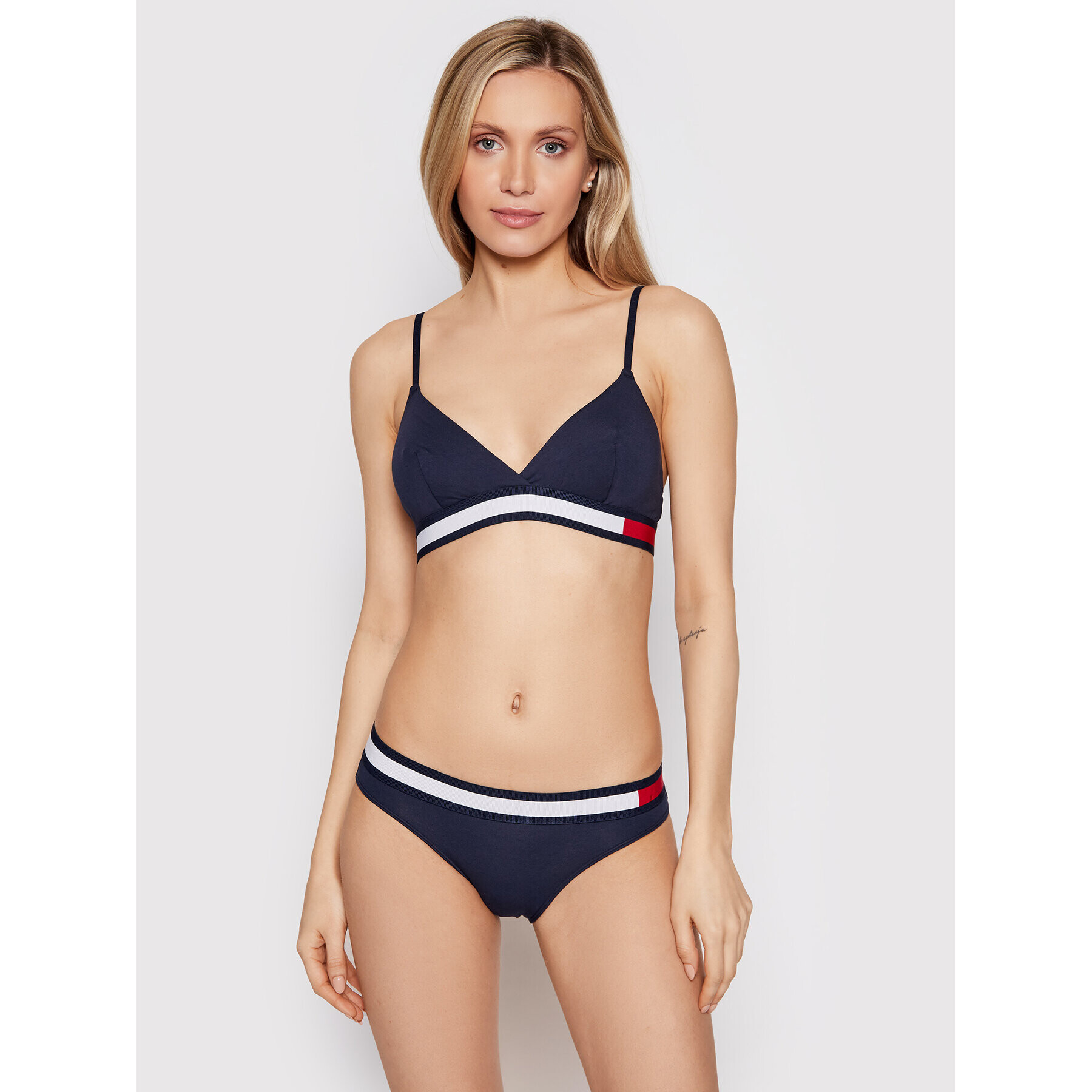 Tommy Hilfiger Klasické kalhotky UW0UW01560 Tmavomodrá - Pepit.cz