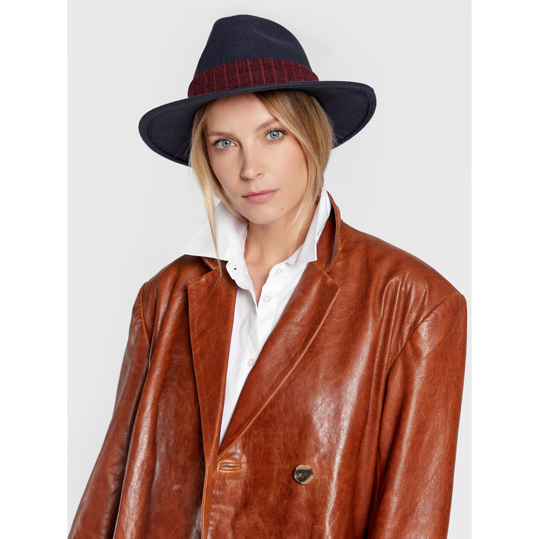 Tommy Hilfiger Klobouk Fedora AW0AW13824 Tmavomodrá - Pepit.cz