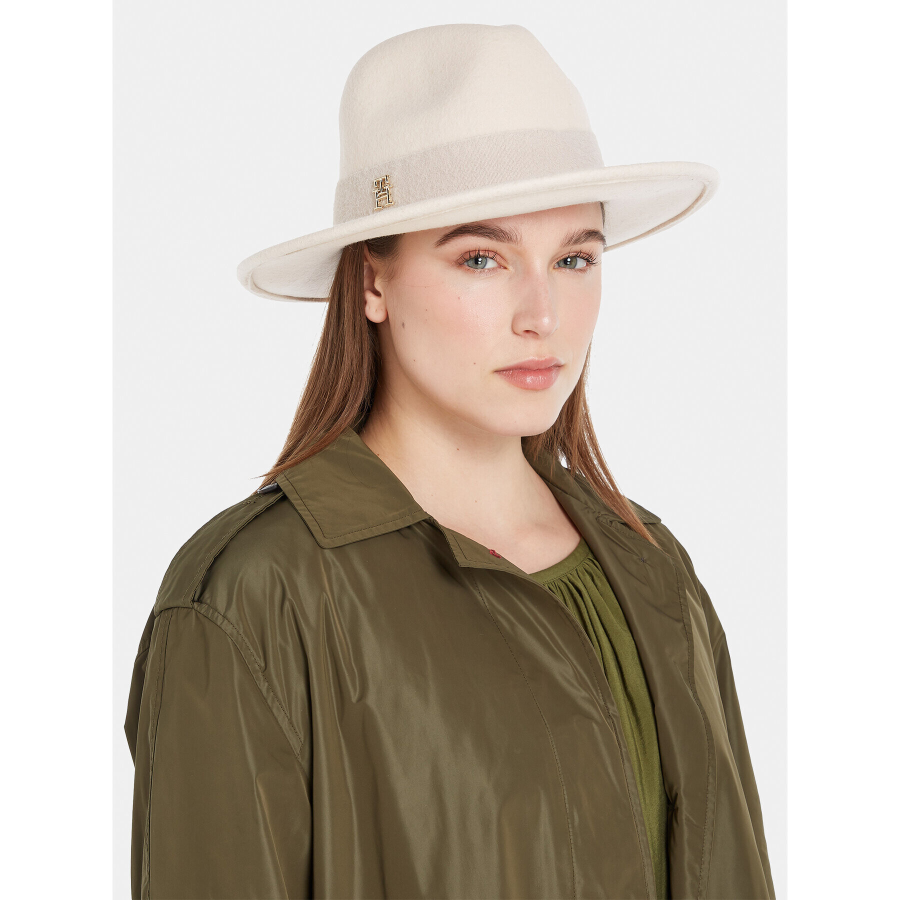 Tommy Hilfiger Klobouk Limitless Chic Fedora AW0AW15298 Béžová - Pepit.cz