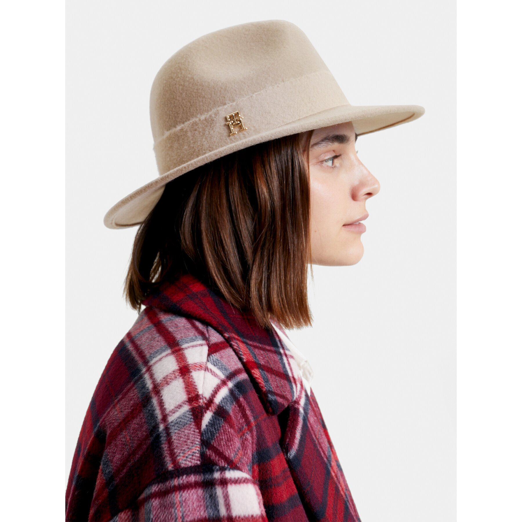 Tommy Hilfiger Klobouk Limitless Chic Fedora AW0AW15298 Béžová - Pepit.cz