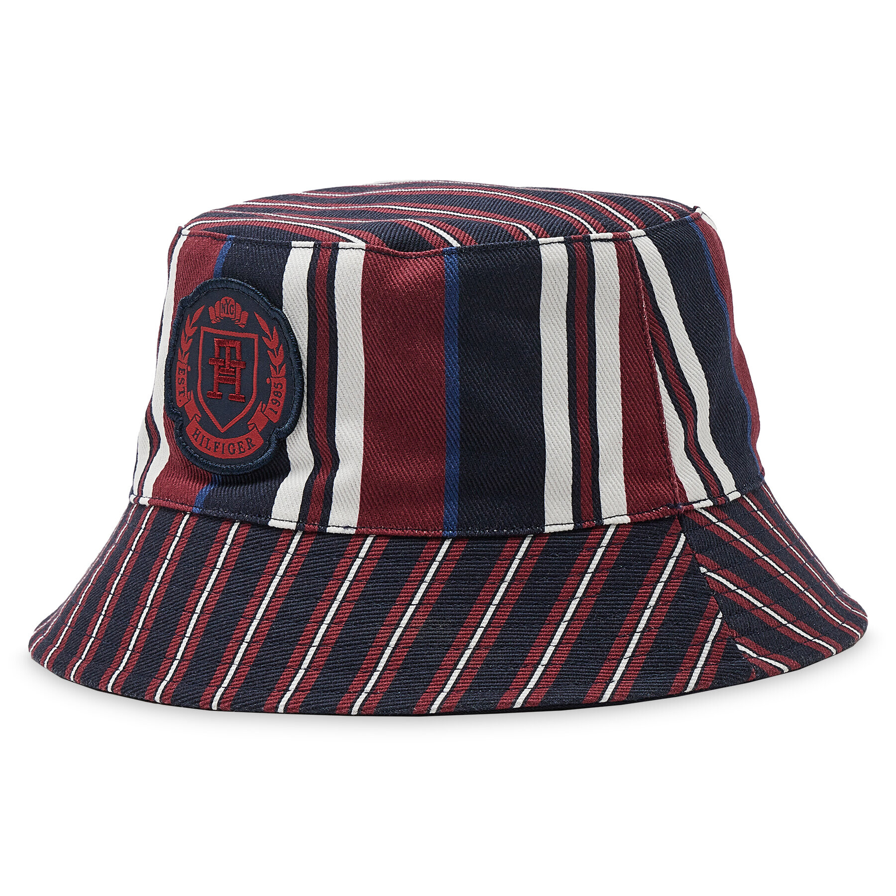 Tommy Hilfiger Klobouk Th Modern Rev Bucket Striped AM0AM10534 Tmavomodrá - Pepit.cz