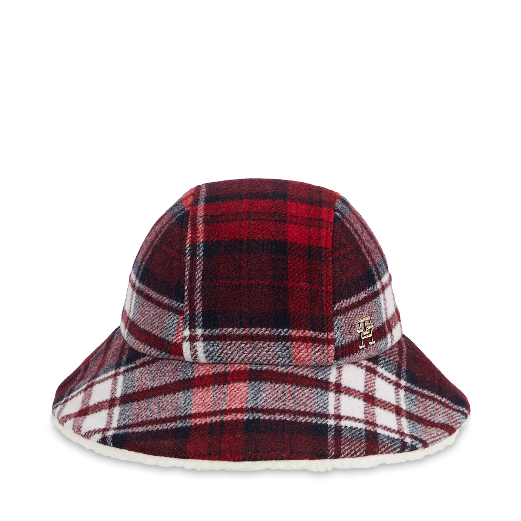 Tommy Hilfiger Klobouk Tommy Check Bucket Hat AW0AW15313 Tmavomodrá - Pepit.cz