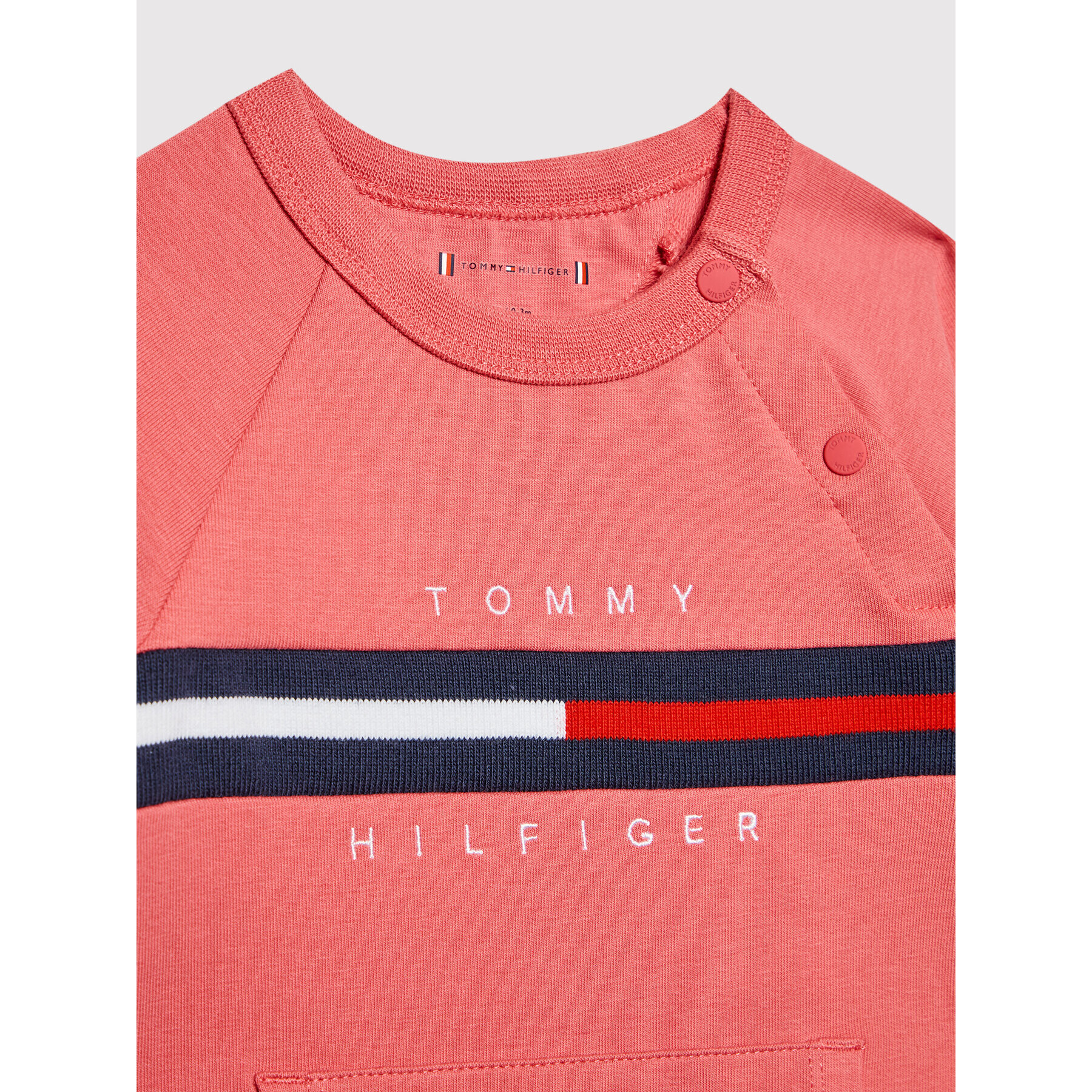 Tommy Hilfiger Kojenecké dupačky KN0KN01395 Růžová Regular Fit - Pepit.cz