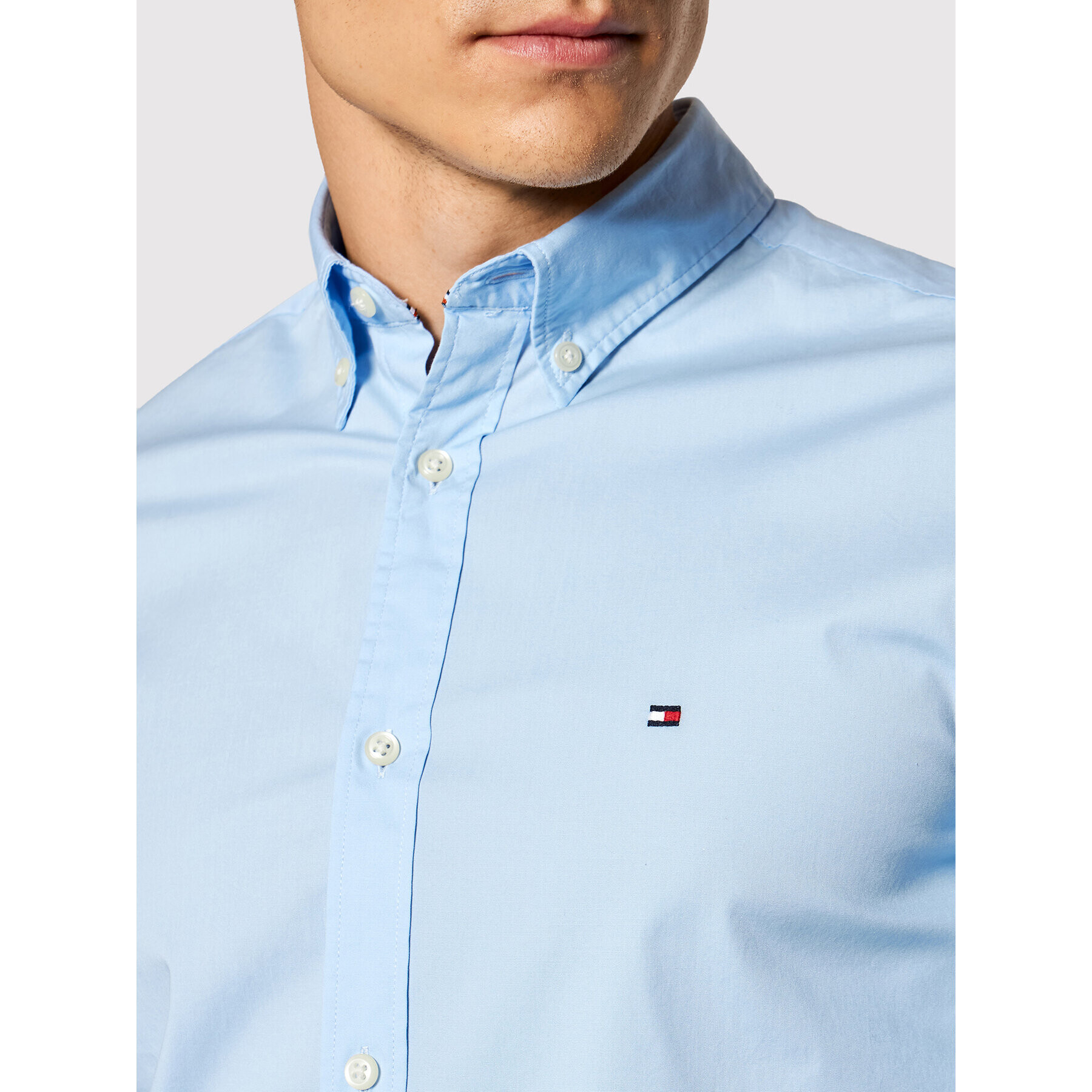 Tommy Hilfiger Košile 867894704 Modrá Slim Fit - Pepit.cz