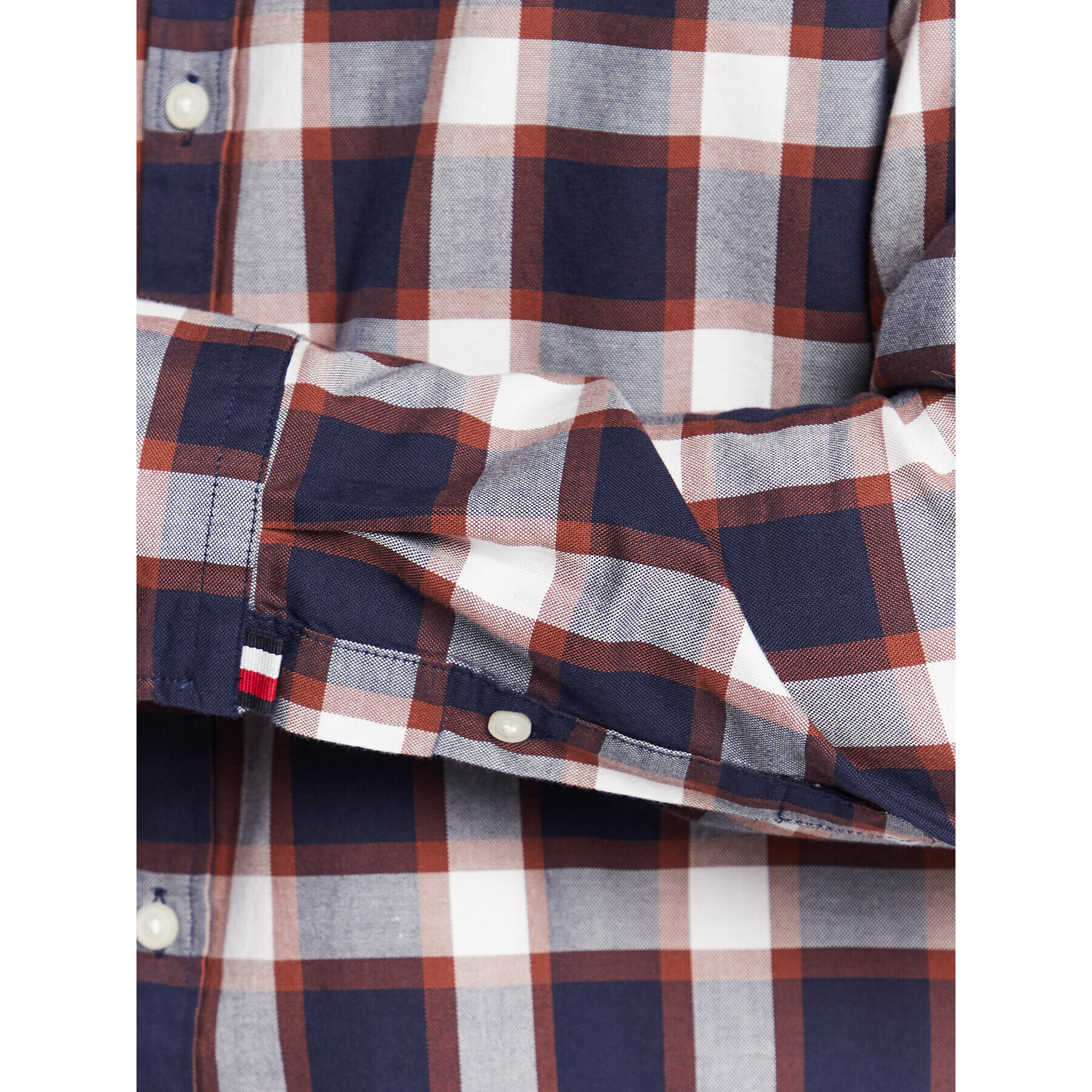 Tommy Hilfiger Košile Block Tartan MW0MW29188 Tmavomodrá Slim Fit - Pepit.cz