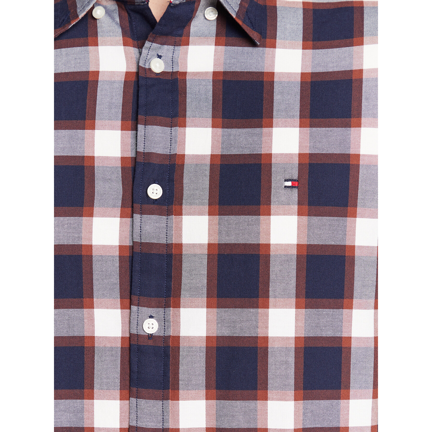 Tommy Hilfiger Košile Block Tartan MW0MW29188 Tmavomodrá Slim Fit - Pepit.cz