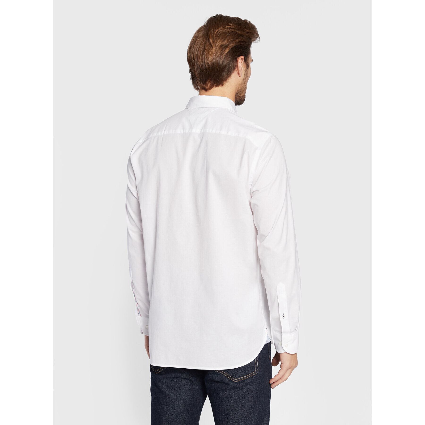 Tommy Hilfiger Košile Core Flex Poplin MW0MW25035 Bílá Regular Fit - Pepit.cz