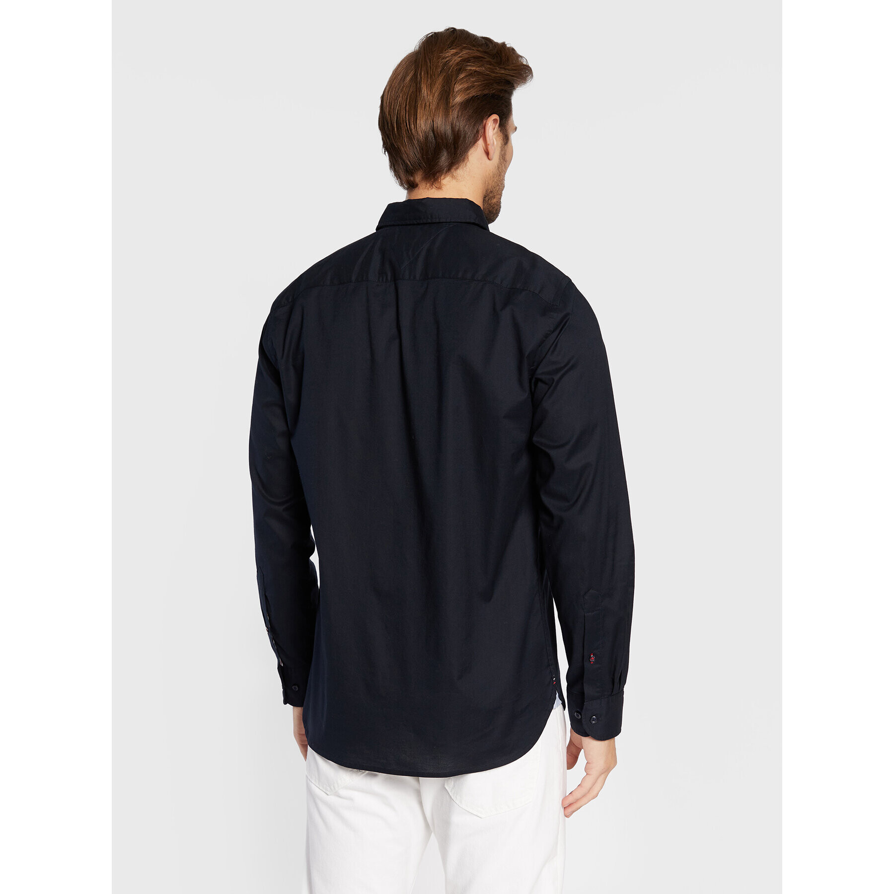 Tommy Hilfiger Košile Core Flex Poplin MW0MW25035 Tmavomodrá Regular Fit - Pepit.cz