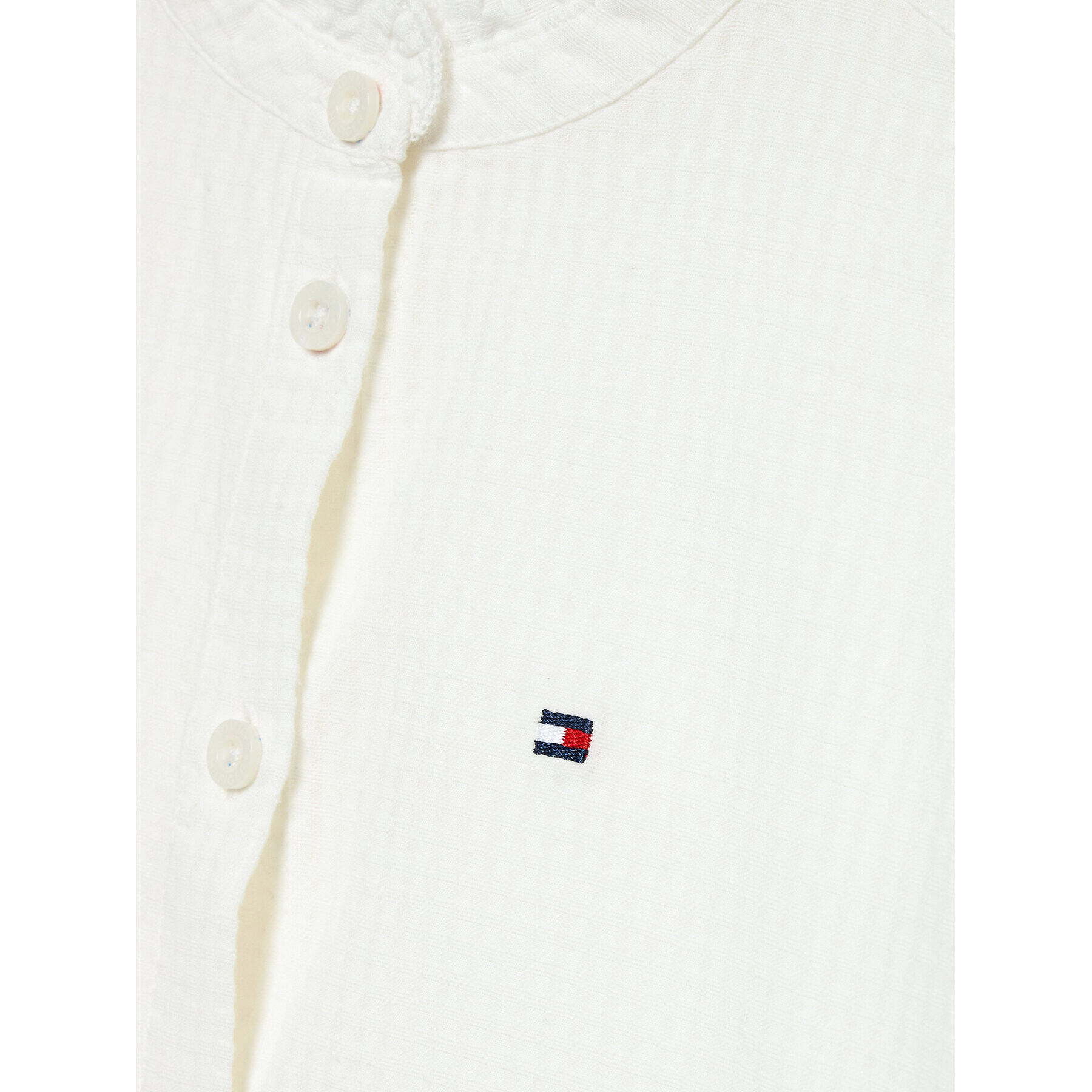 Tommy Hilfiger Košile Grid Dobby KG0KG06770 D Bílá Regular Fit - Pepit.cz