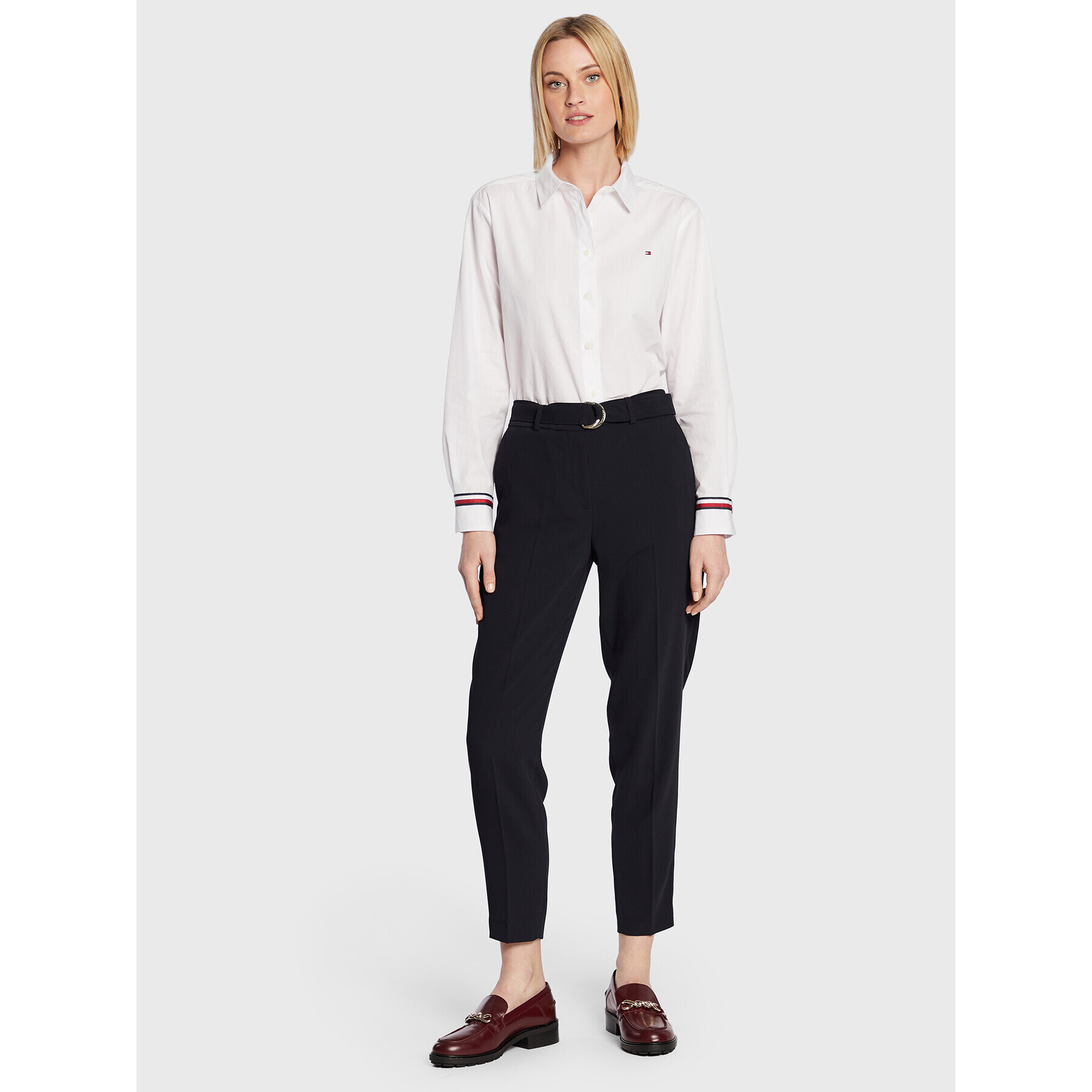 Tommy Hilfiger Košile Monica WW0WW34453 Bílá Relaxed Fit - Pepit.cz