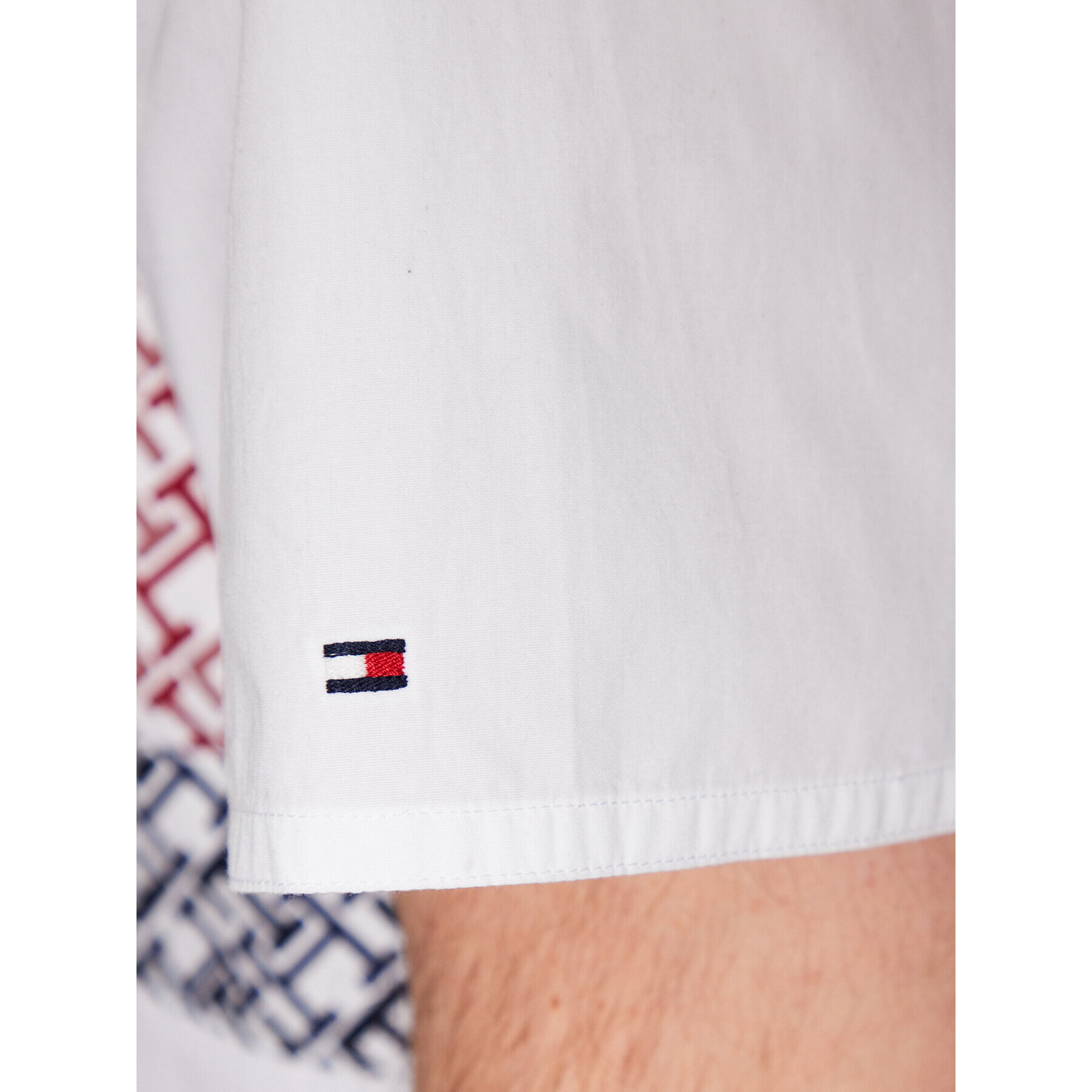 Tommy Hilfiger Košile Monogram Blocking MW0MW30628 Bílá Regular Fit - Pepit.cz