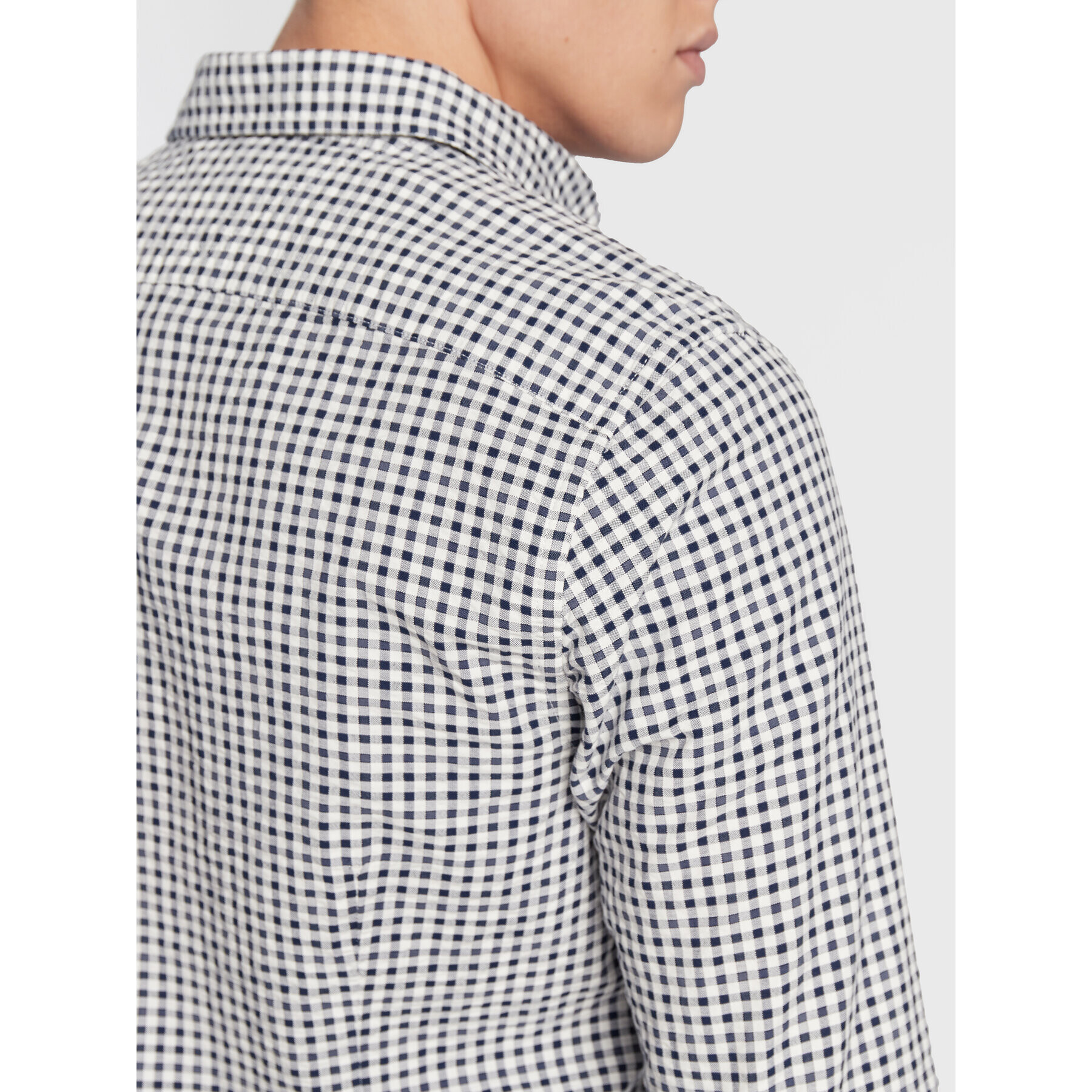 Tommy Hilfiger Košile Multi Gingham MW0MW28326 Bílá Slim Fit - Pepit.cz