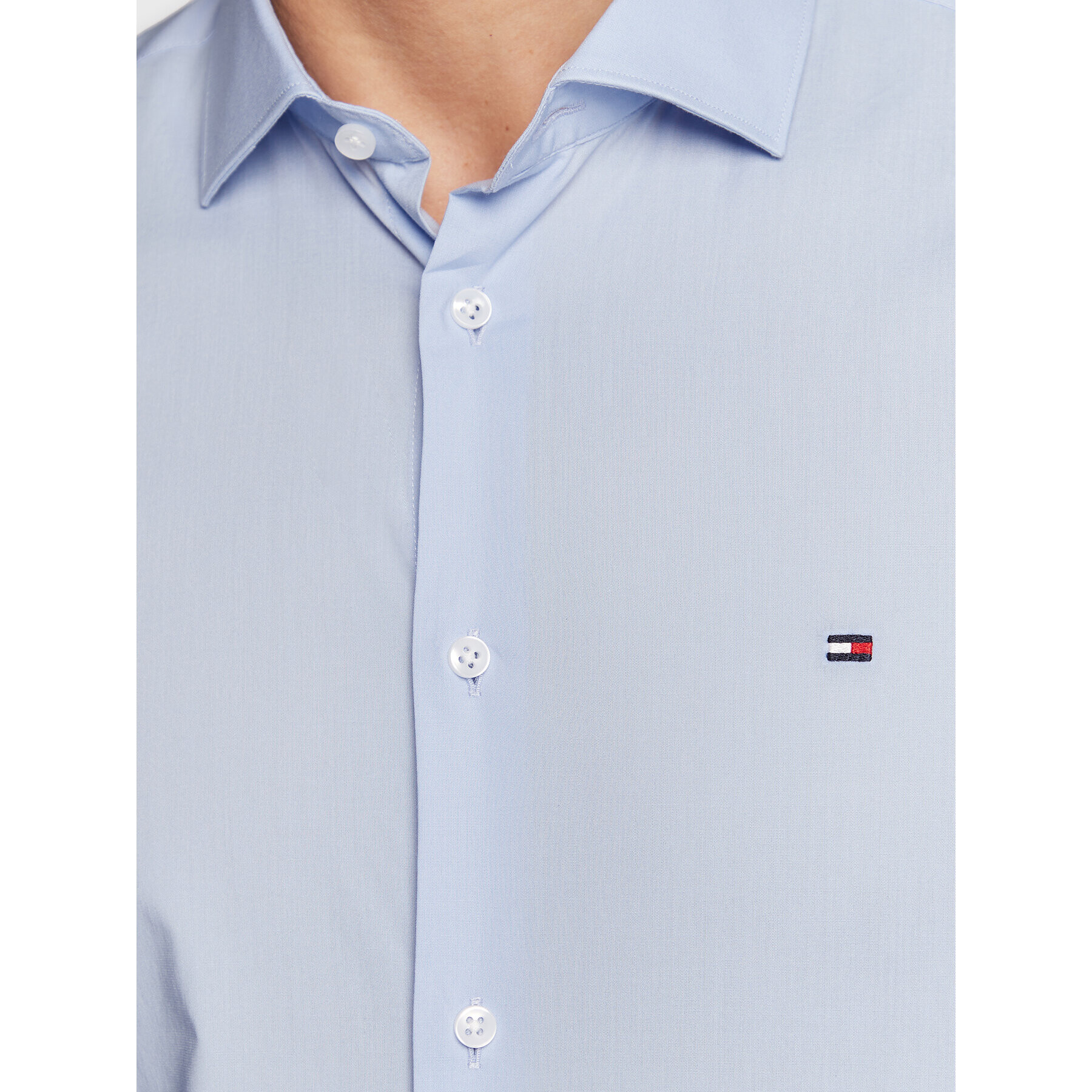 Tommy Hilfiger Košile MW0MW25040 Modrá Slim Fit - Pepit.cz