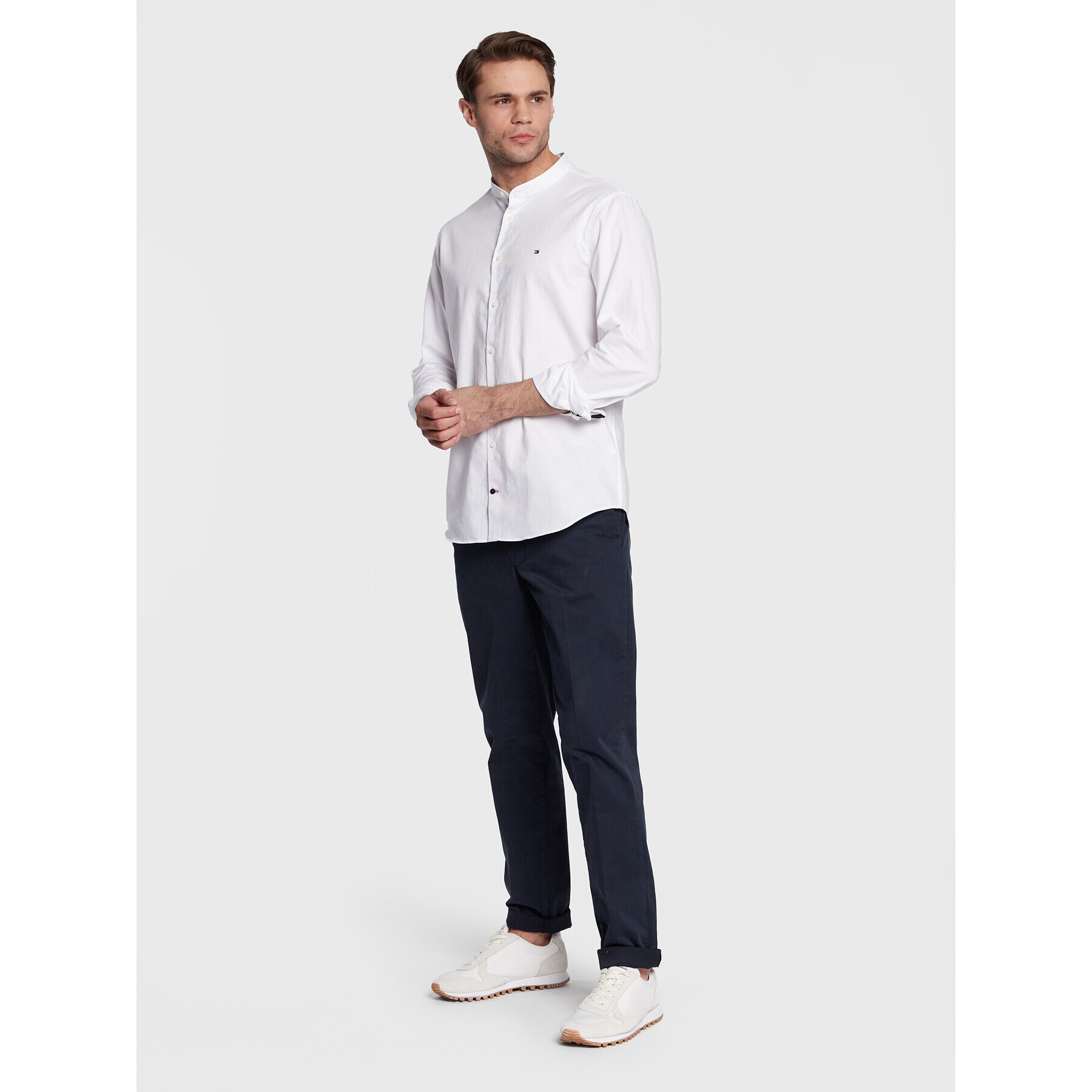 Tommy Hilfiger Košile MW0MW29138 Bílá Slim Fit - Pepit.cz