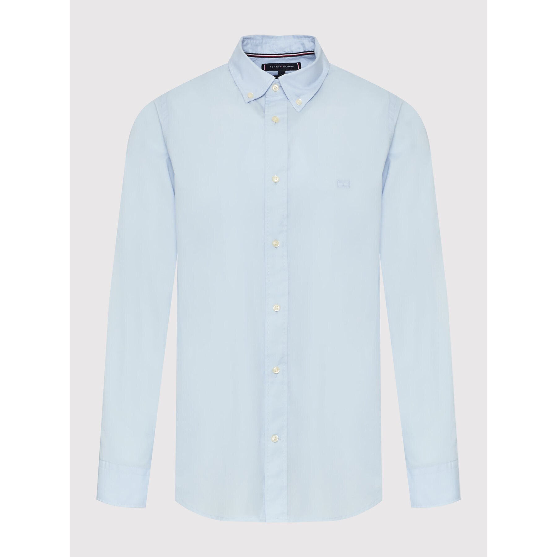 Tommy Hilfiger Košile Natural Soft Poplin MW0MW26394 Modrá Regular Fit - Pepit.cz