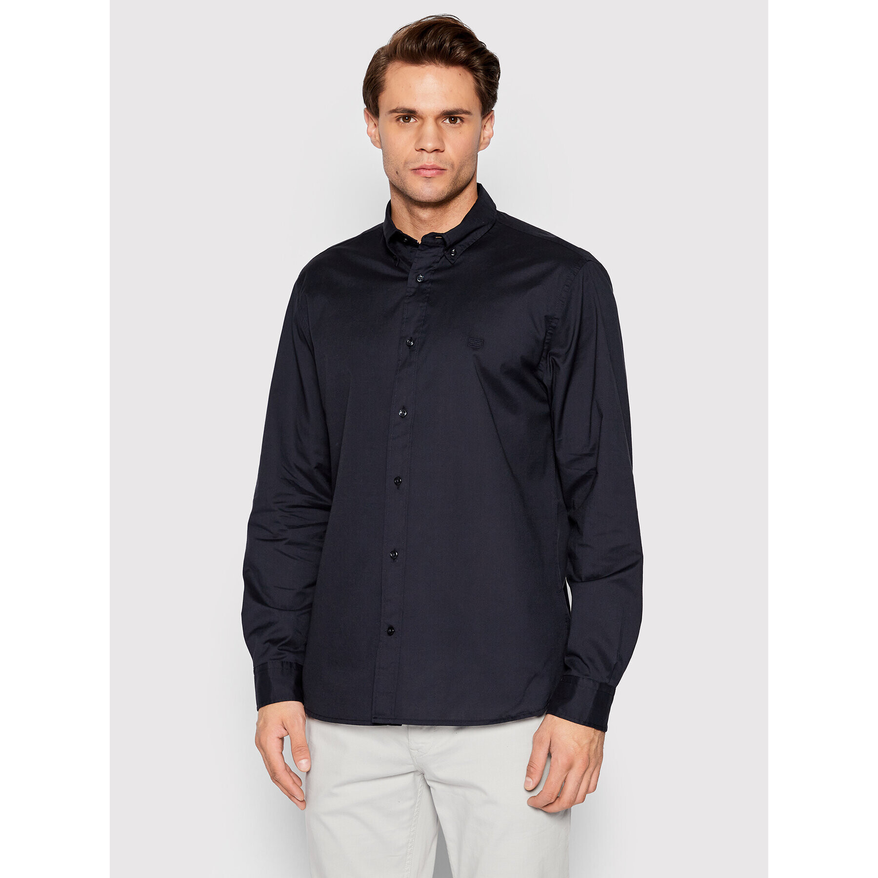 Tommy Hilfiger Košile Natural Soft Poplin MW0MW26394 Tmavomodrá Regular Fit - Pepit.cz