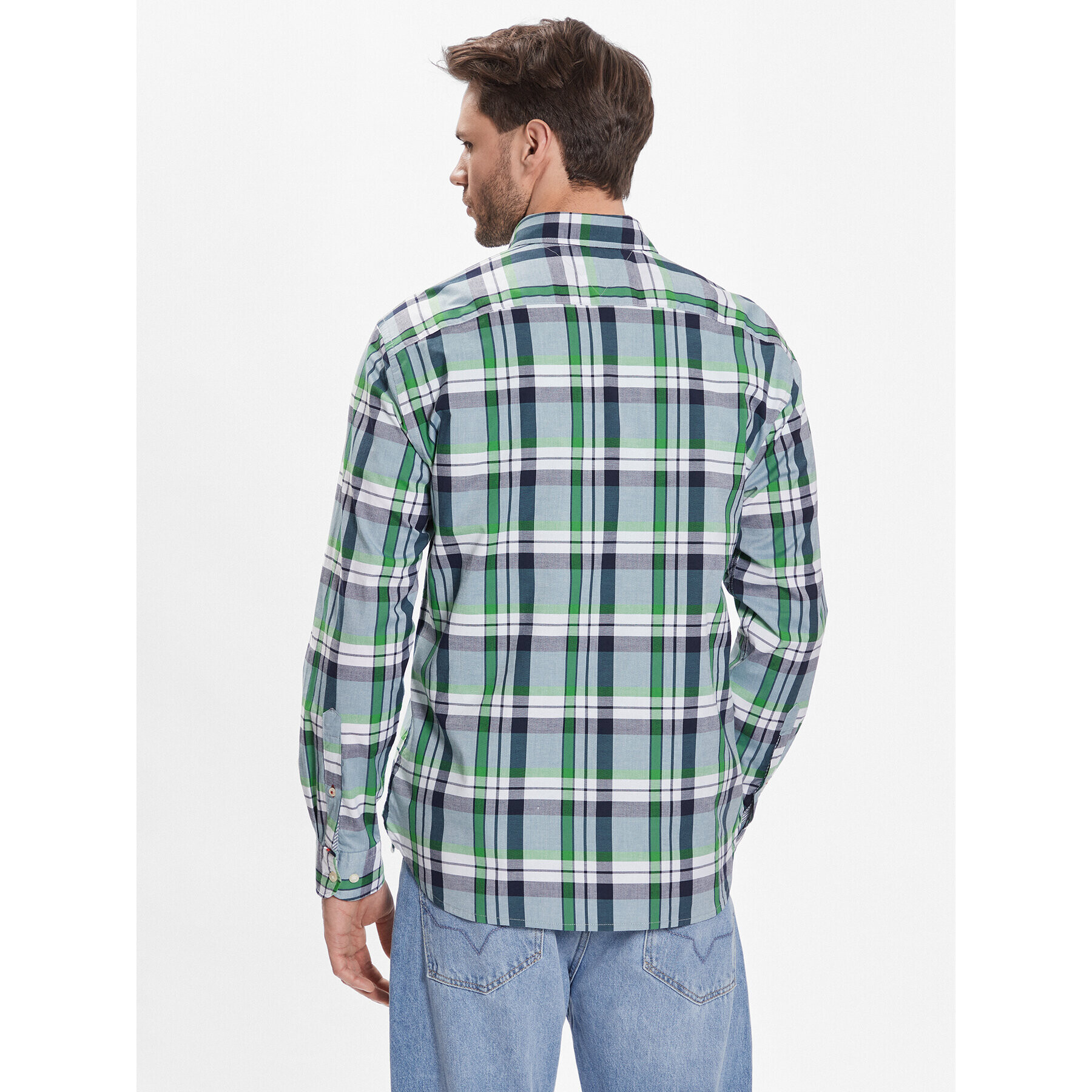 Tommy Hilfiger Košile Natural Soft Tartan MW0MW30683 Barevná Regular Fit - Pepit.cz