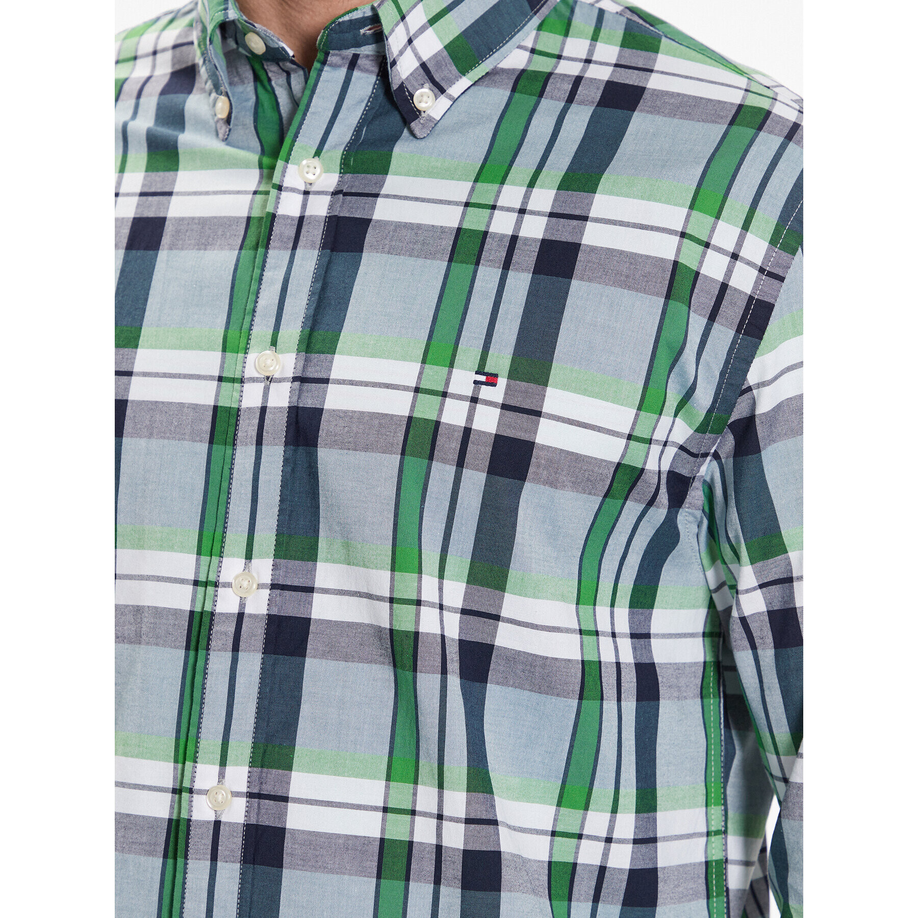 Tommy Hilfiger Košile Natural Soft Tartan MW0MW30683 Barevná Regular Fit - Pepit.cz