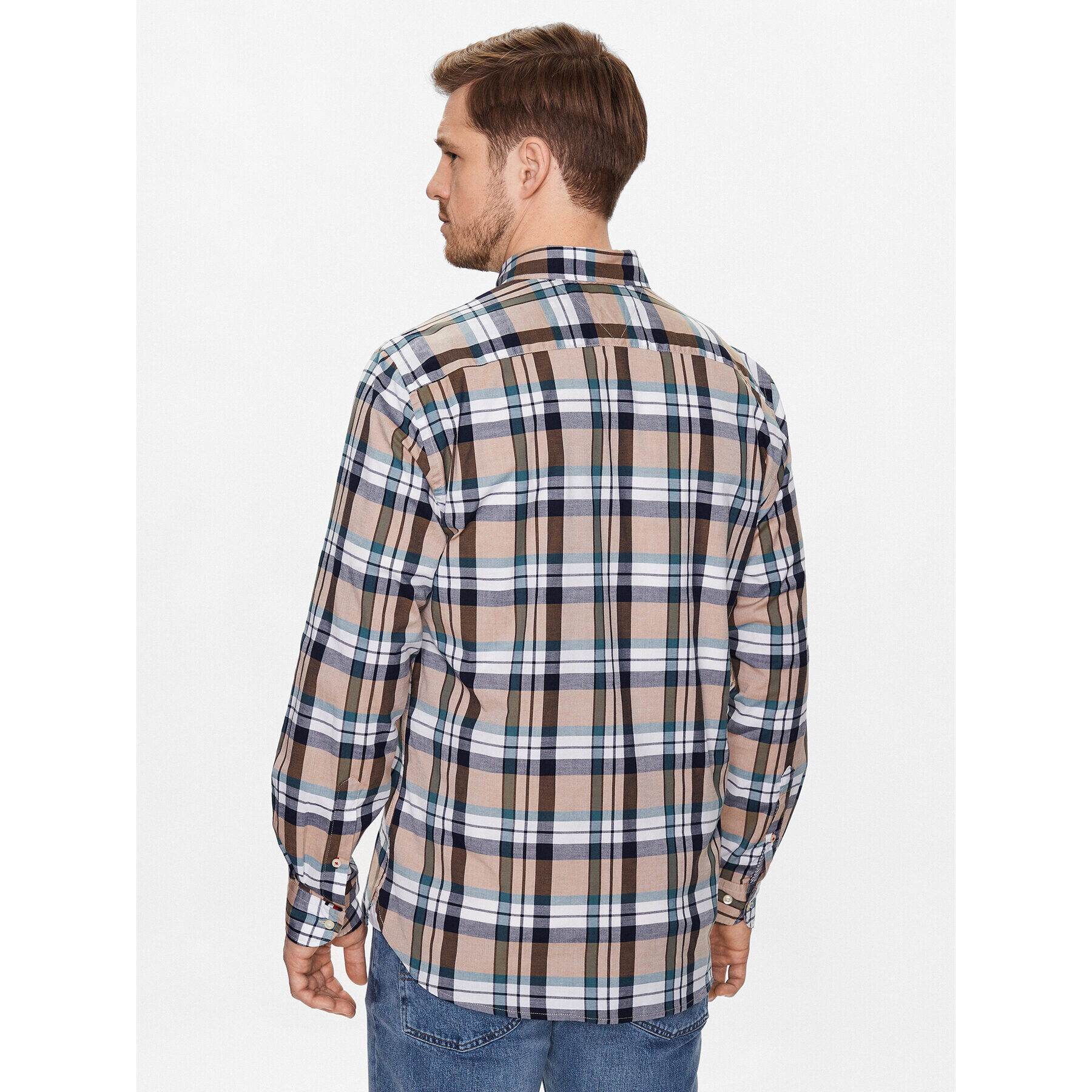 Tommy Hilfiger Košile Natural Soft Tartan MW0MW30683 Barevná Regular Fit - Pepit.cz