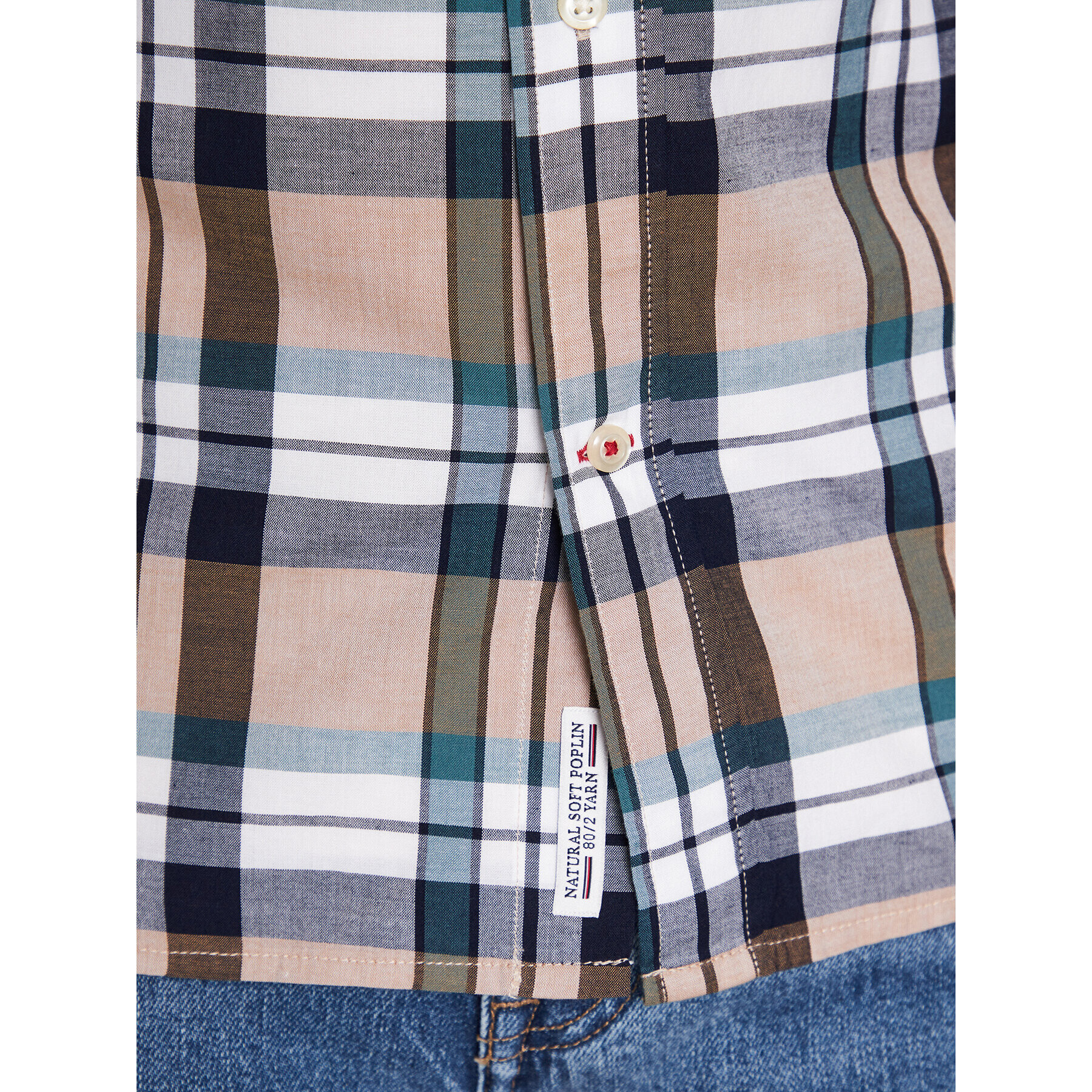 Tommy Hilfiger Košile Natural Soft Tartan MW0MW30683 Barevná Regular Fit - Pepit.cz