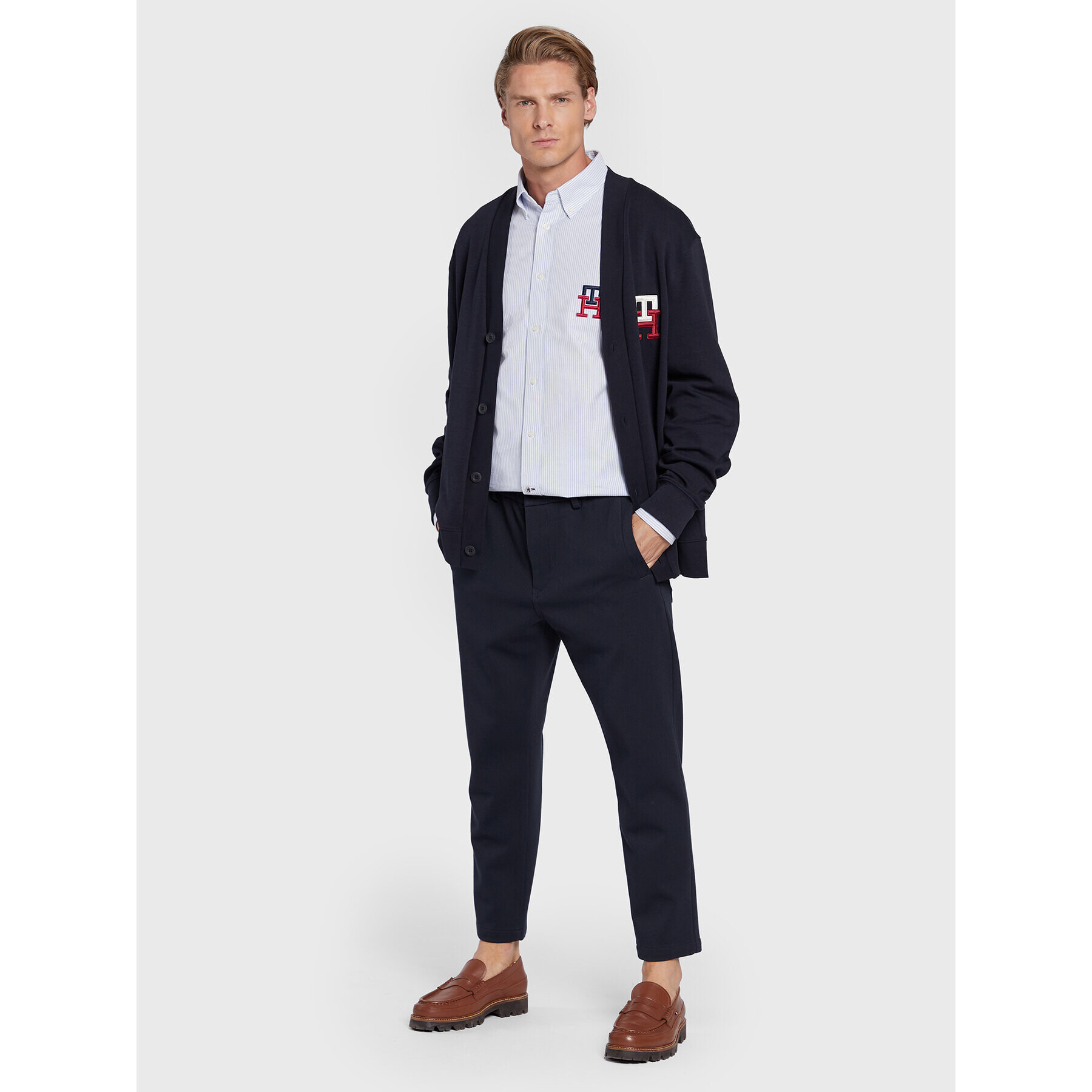 Tommy Hilfiger Košile Oxford MW0MW29252 Modrá Regular Fit - Pepit.cz