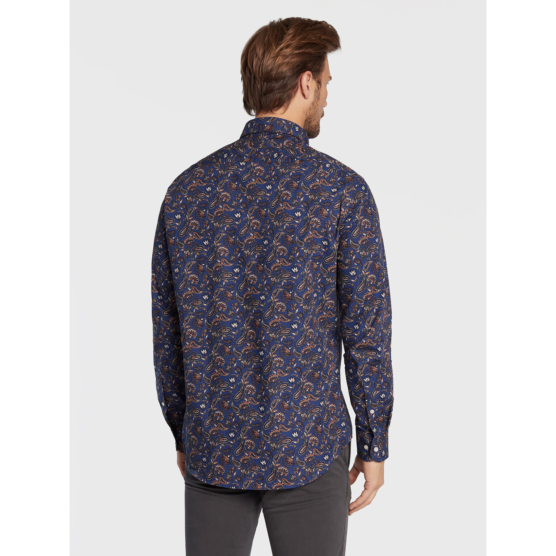 Tommy Hilfiger Košile Paisley Print MW0MW28498 Tmavomodrá Regular Fit - Pepit.cz