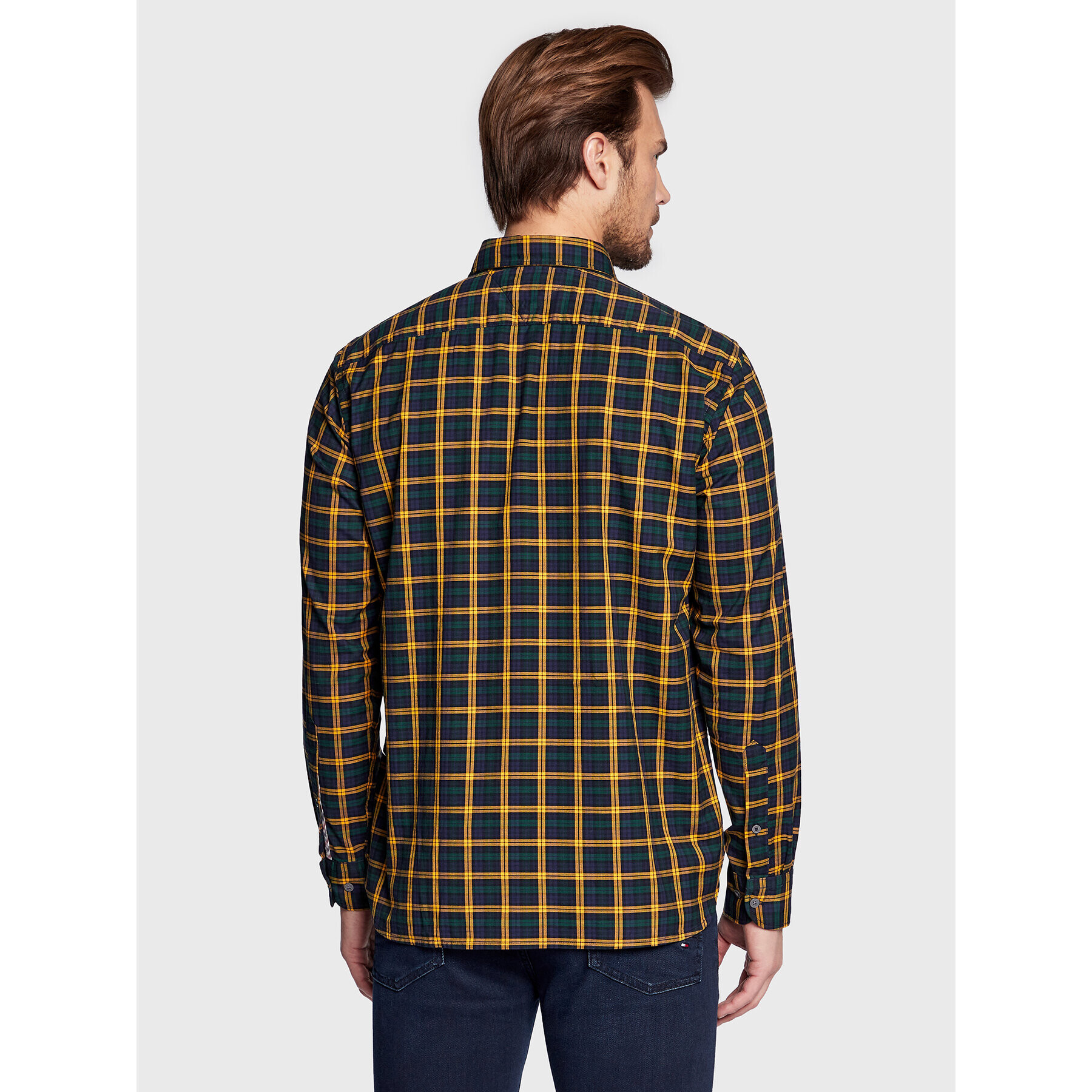 Tommy Hilfiger Košile Tartan MW0MW29151 Tmavomodrá Regular Fit - Pepit.cz