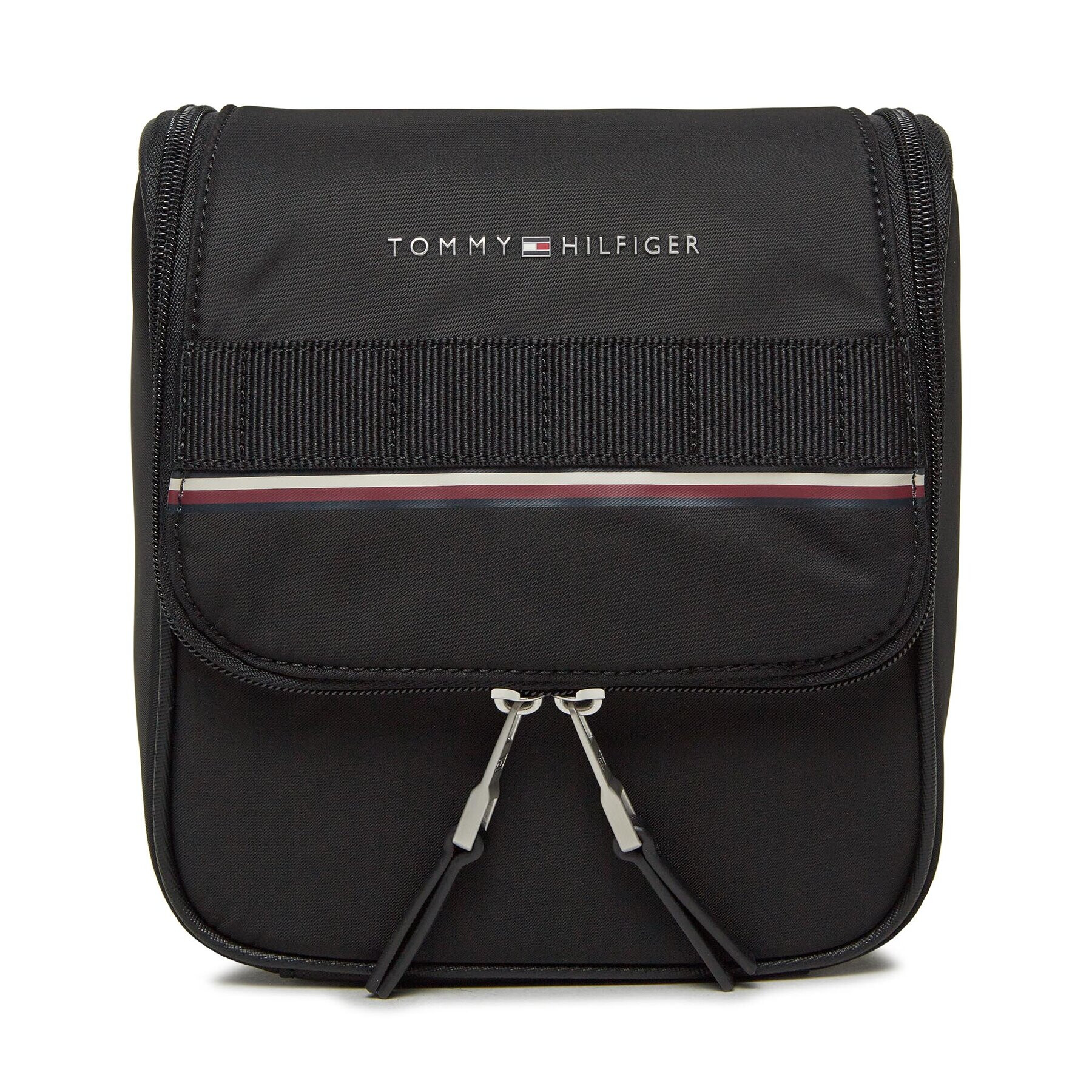 Tommy Hilfiger Kosmetický kufřík Th Elevated Nylon Washbag AM0AM11608 Černá - Pepit.cz