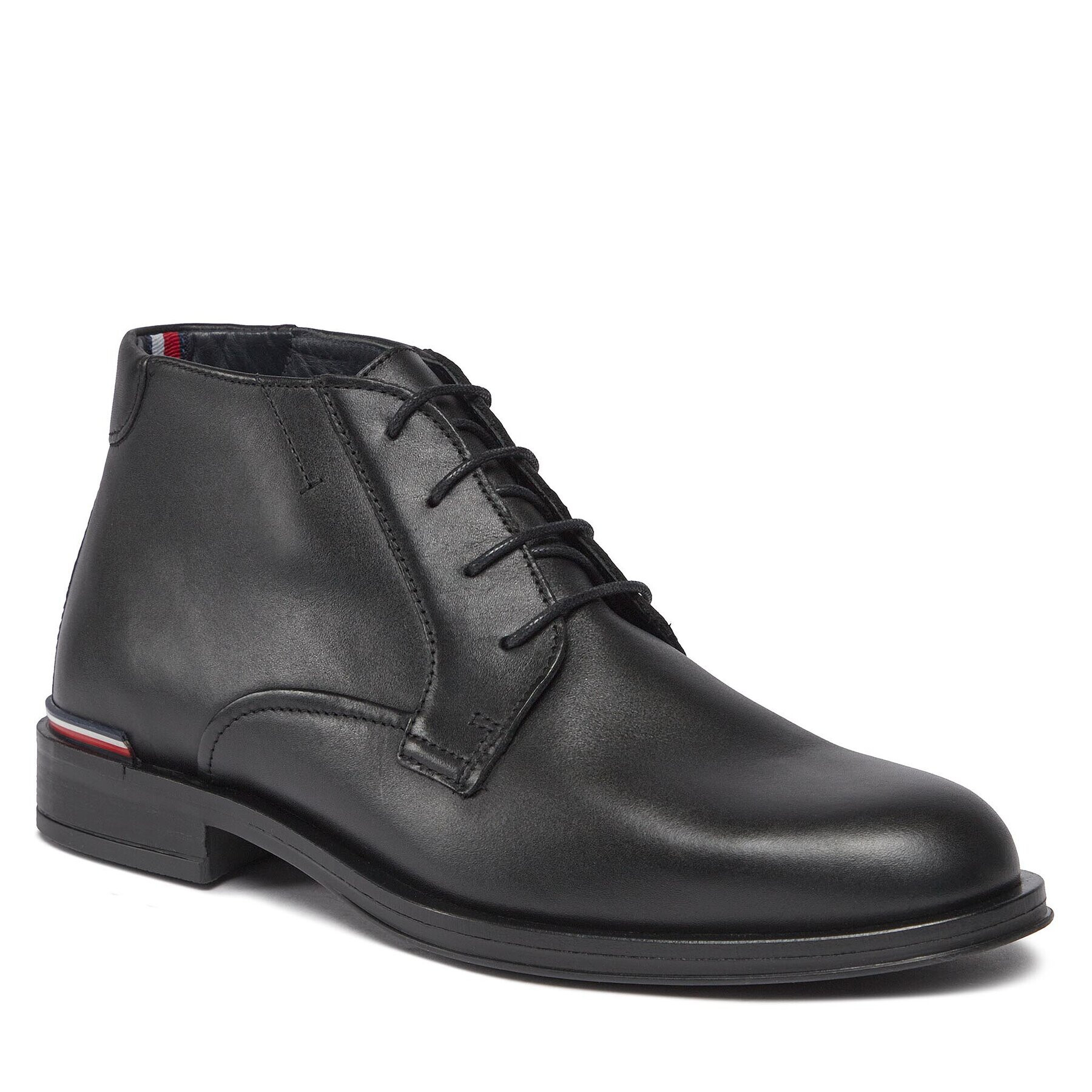 Tommy Hilfiger Kotníková obuv Core Rwb Hilfiger Lth L Boot FM0FM04804 Černá - Pepit.cz