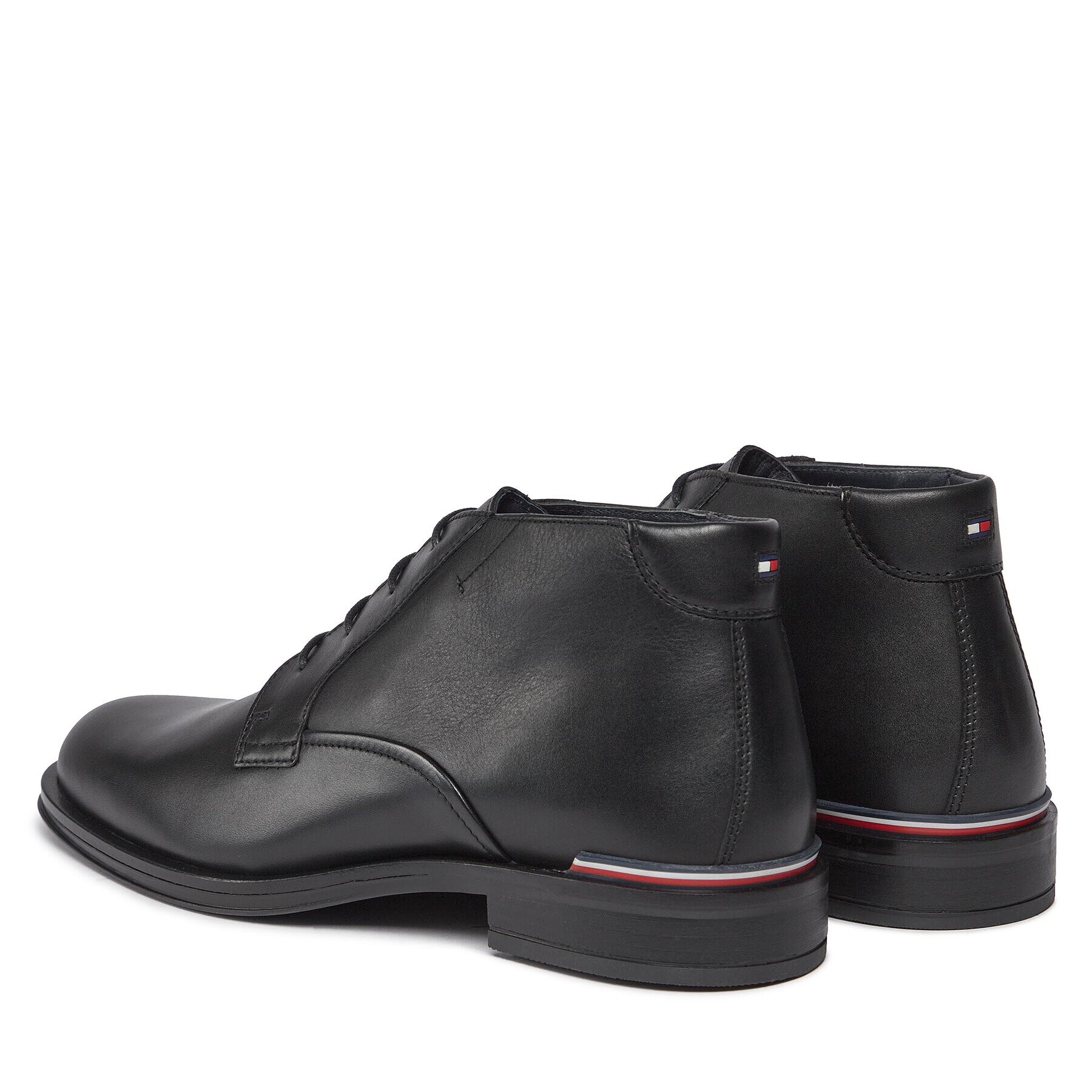 Tommy Hilfiger Kotníková obuv Core Rwb Hilfiger Lth L Boot FM0FM04804 Černá - Pepit.cz