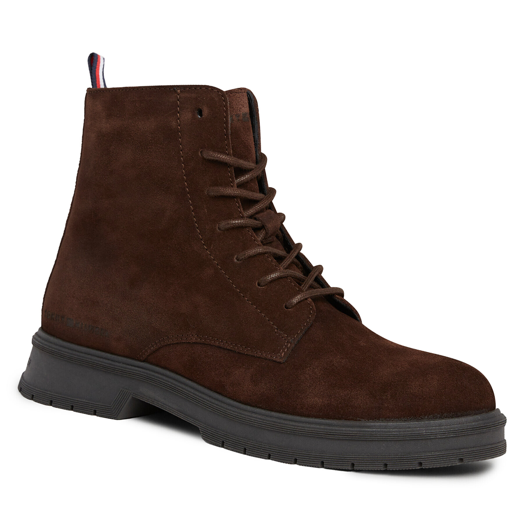 Tommy Hilfiger Kotníková obuv Hilfiger Core Suede Boot FM0FM04674 Hnědá - Pepit.cz