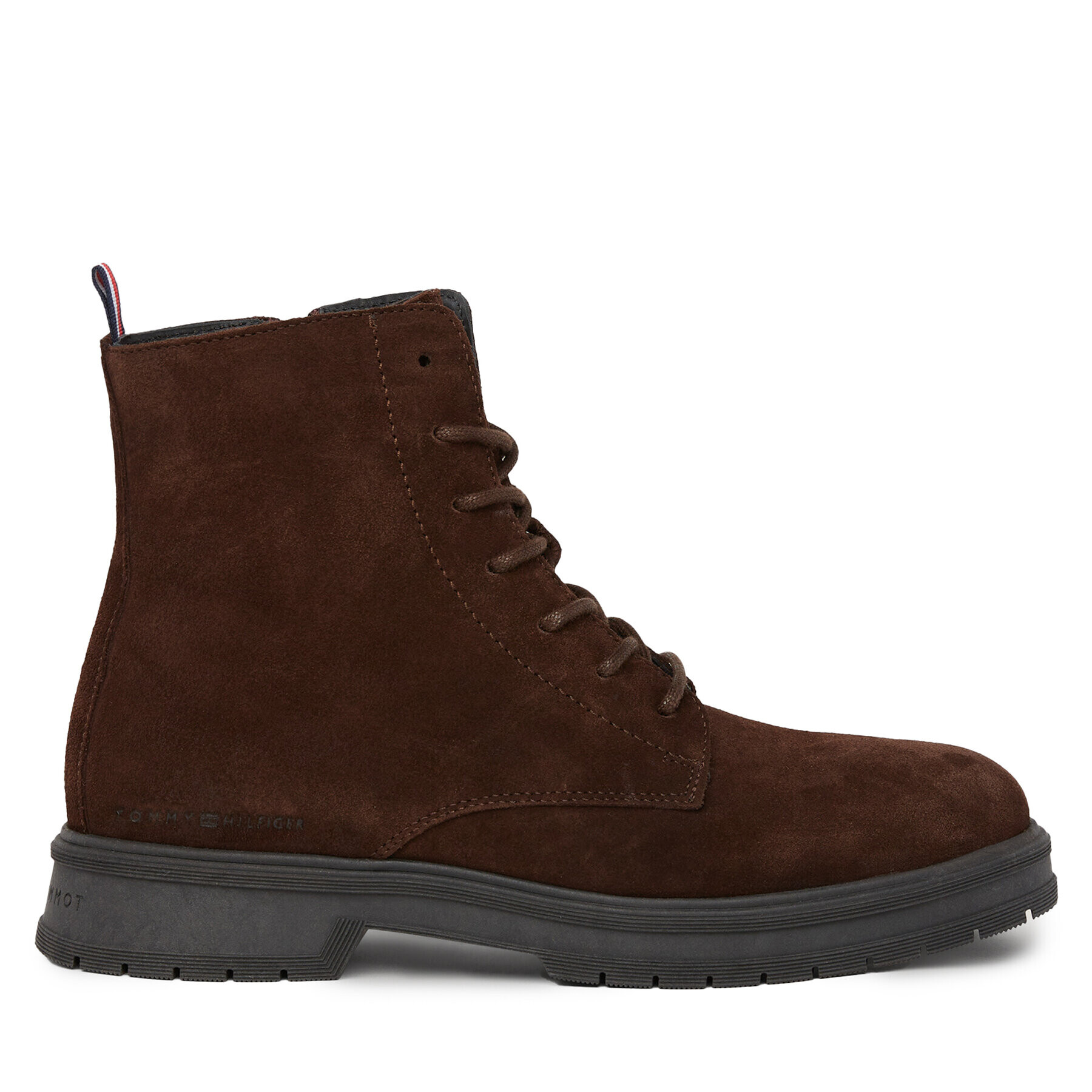 Tommy Hilfiger Kotníková obuv Hilfiger Core Suede Boot FM0FM04674 Hnědá - Pepit.cz