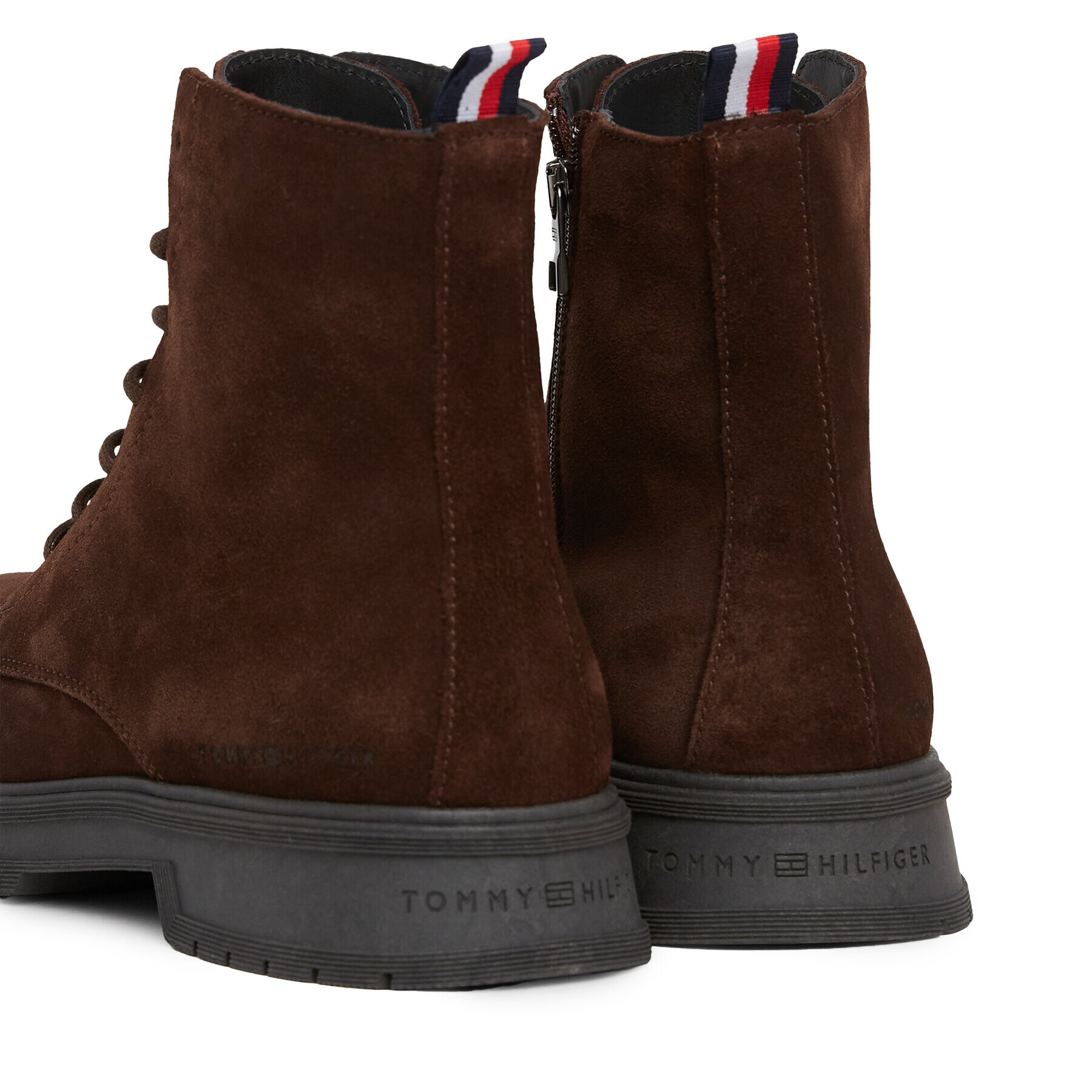 Tommy Hilfiger Kotníková obuv Hilfiger Core Suede Boot FM0FM04674 Hnědá - Pepit.cz