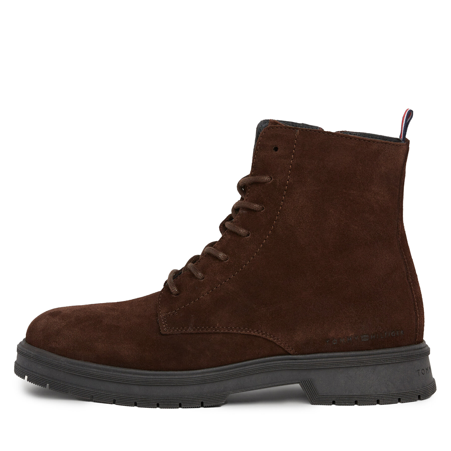 Tommy Hilfiger Kotníková obuv Hilfiger Core Suede Boot FM0FM04674 Hnědá - Pepit.cz