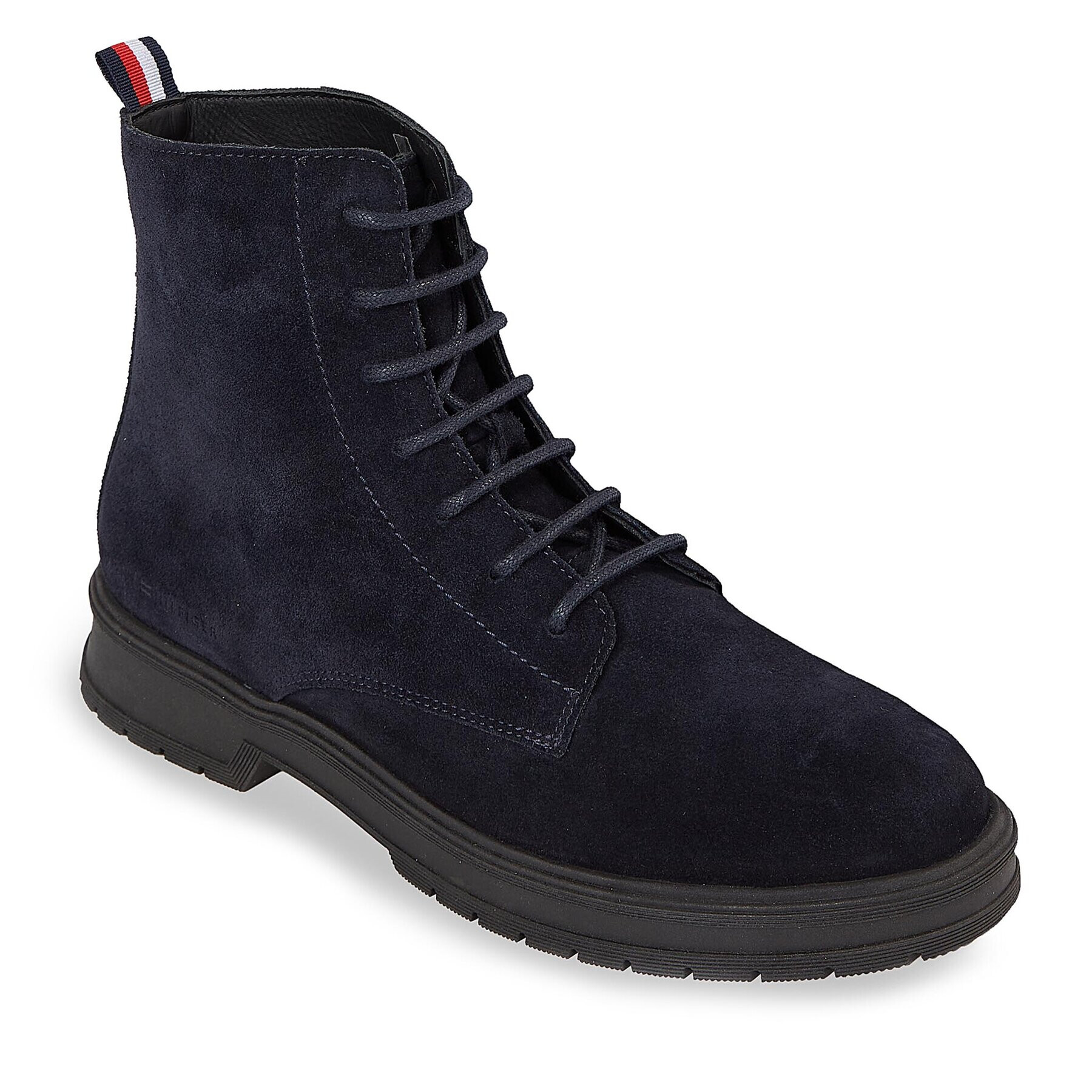 Tommy Hilfiger Kotníková obuv Hilfiger Core Suede Boot FM0FM04674 Modrá - Pepit.cz