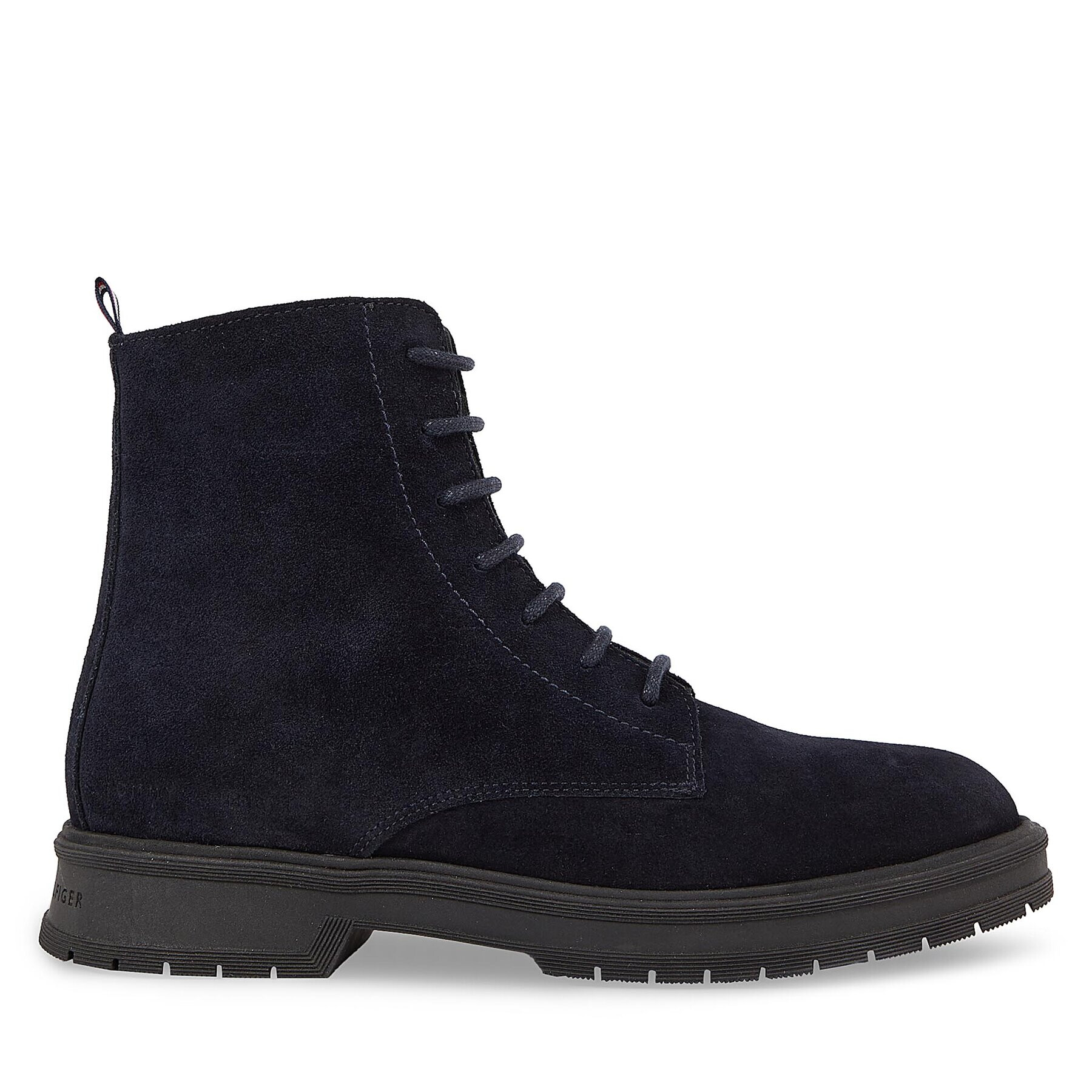 Tommy Hilfiger Kotníková obuv Hilfiger Core Suede Boot FM0FM04674 Modrá - Pepit.cz