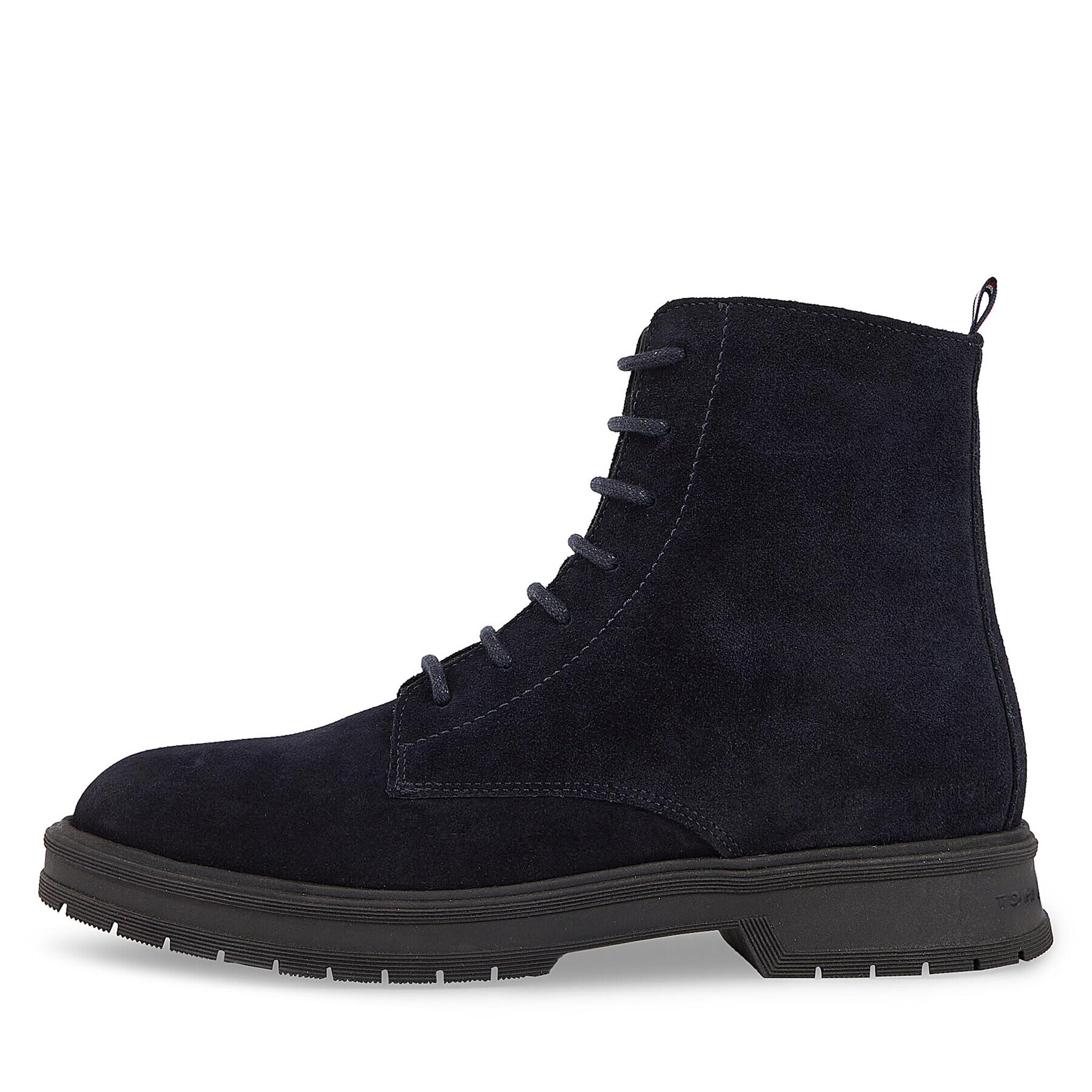 Tommy Hilfiger Kotníková obuv Hilfiger Core Suede Boot FM0FM04674 Modrá - Pepit.cz