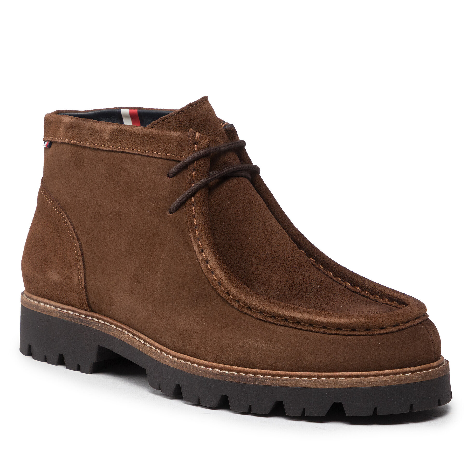 Tommy Hilfiger Kotníková obuv Hilfiger Suede Chukka Moccasin FM0FM04368 Hnědá - Pepit.cz