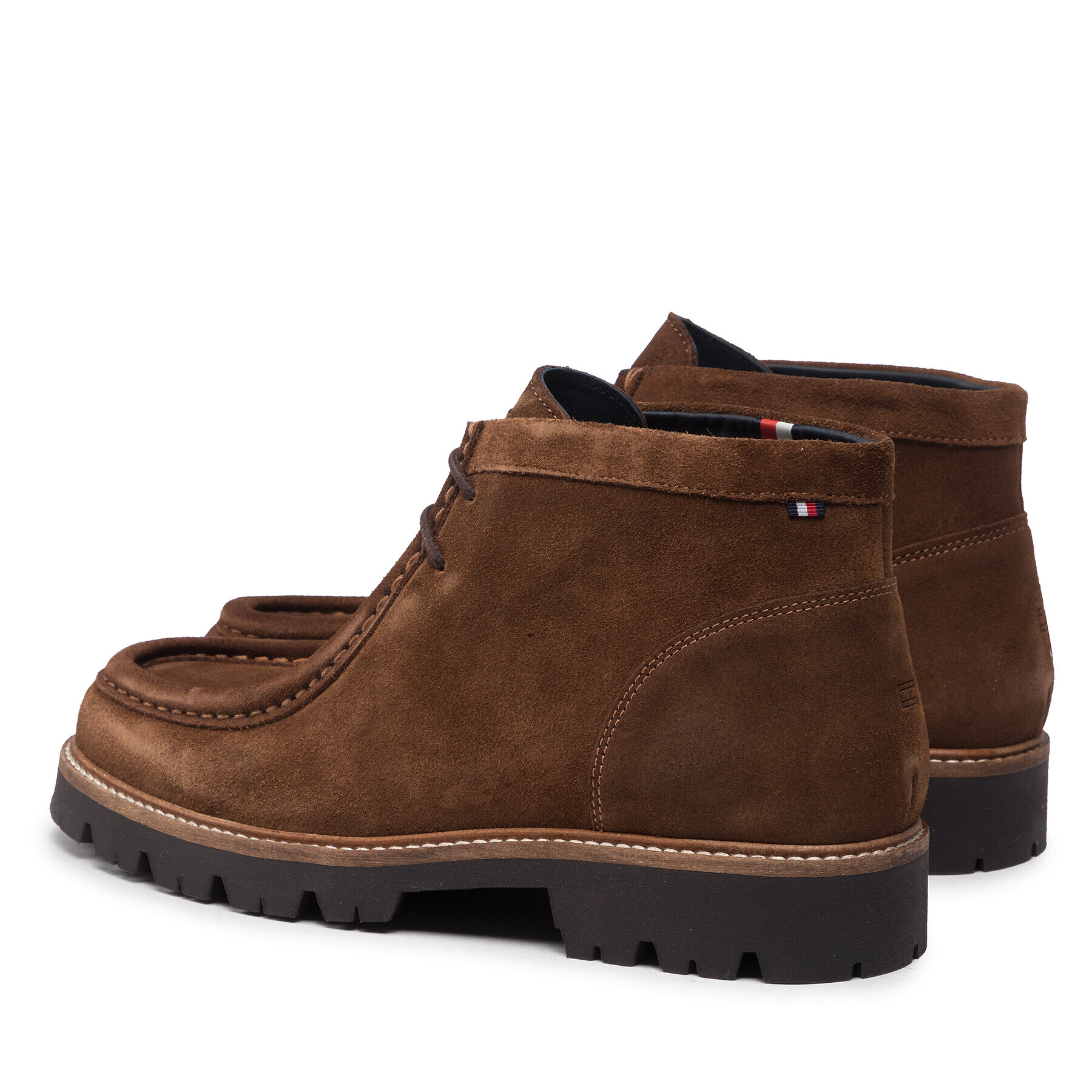 Tommy Hilfiger Kotníková obuv Hilfiger Suede Chukka Moccasin FM0FM04368 Hnědá - Pepit.cz