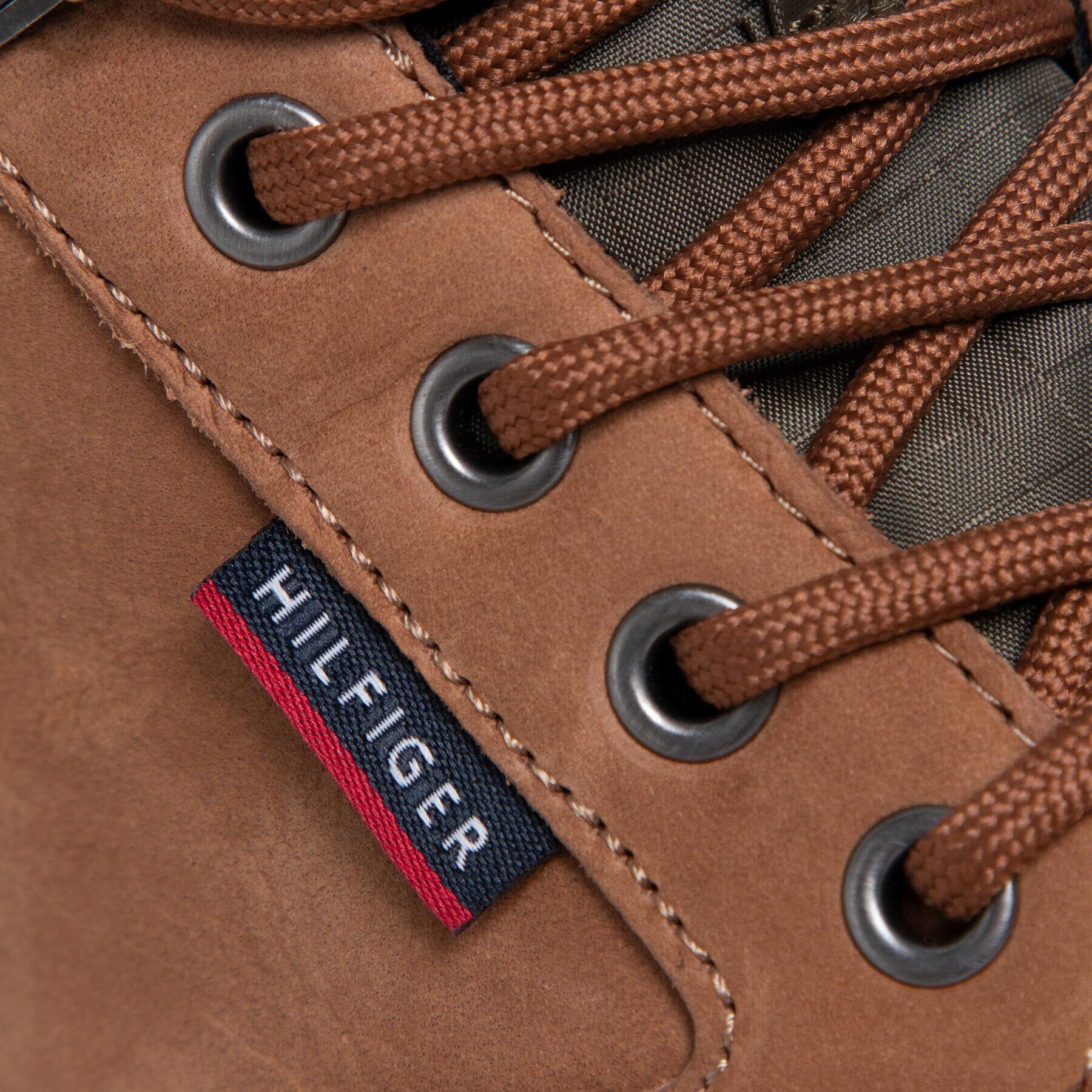 Tommy Hilfiger Kotníková obuv Outdoor Corporate Mix Boot FM0FM03776 Hnědá - Pepit.cz