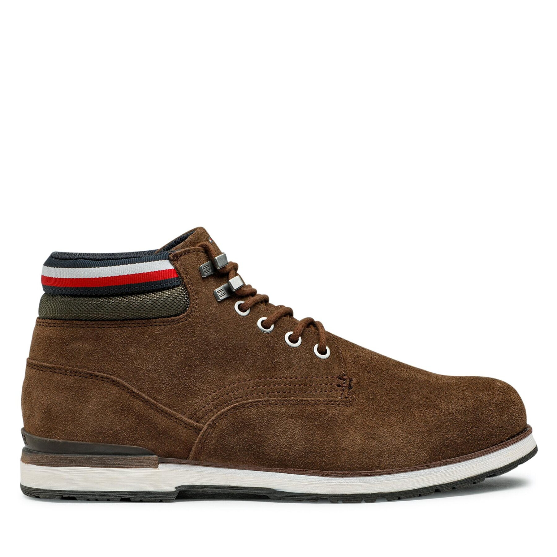 Tommy Hilfiger Kotníková obuv Outdoor Hilfiger Suede Boot FM0FM04200 Hnědá - Pepit.cz