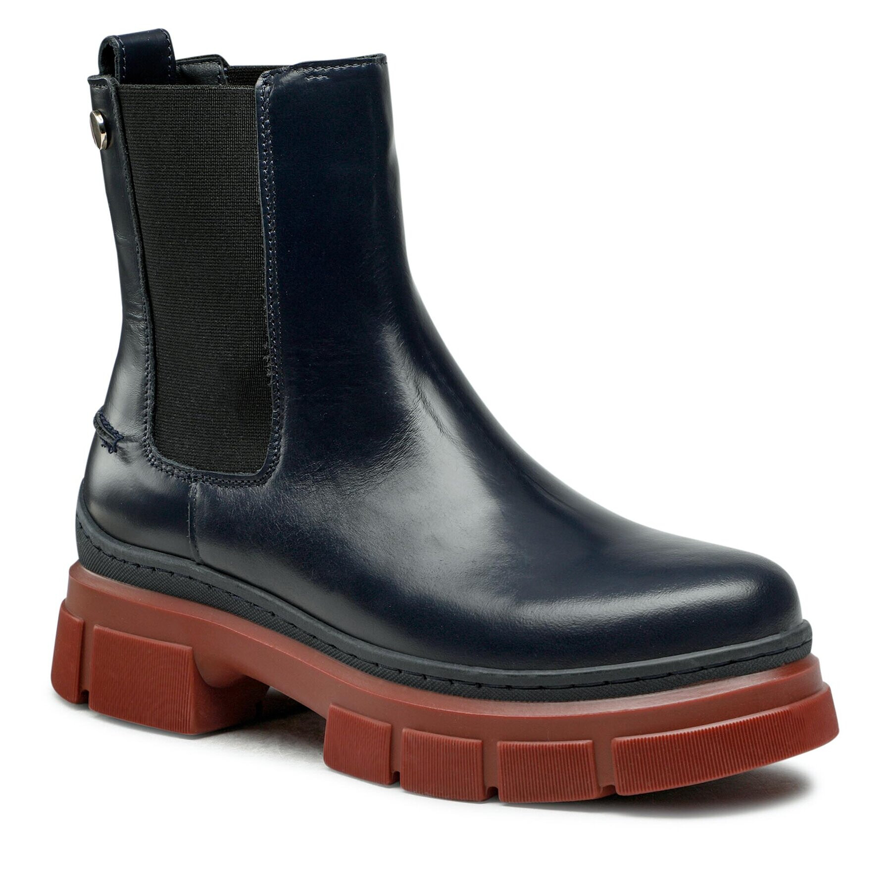 Tommy Hilfiger Kotníková obuv s elastickým prvkem Preppy Outdoor Low Boot FW0FW06649 Tmavomodrá - Pepit.cz