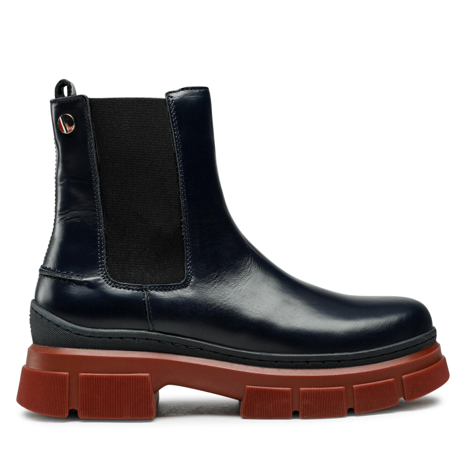 Tommy Hilfiger Kotníková obuv s elastickým prvkem Preppy Outdoor Low Boot FW0FW06649 Tmavomodrá - Pepit.cz