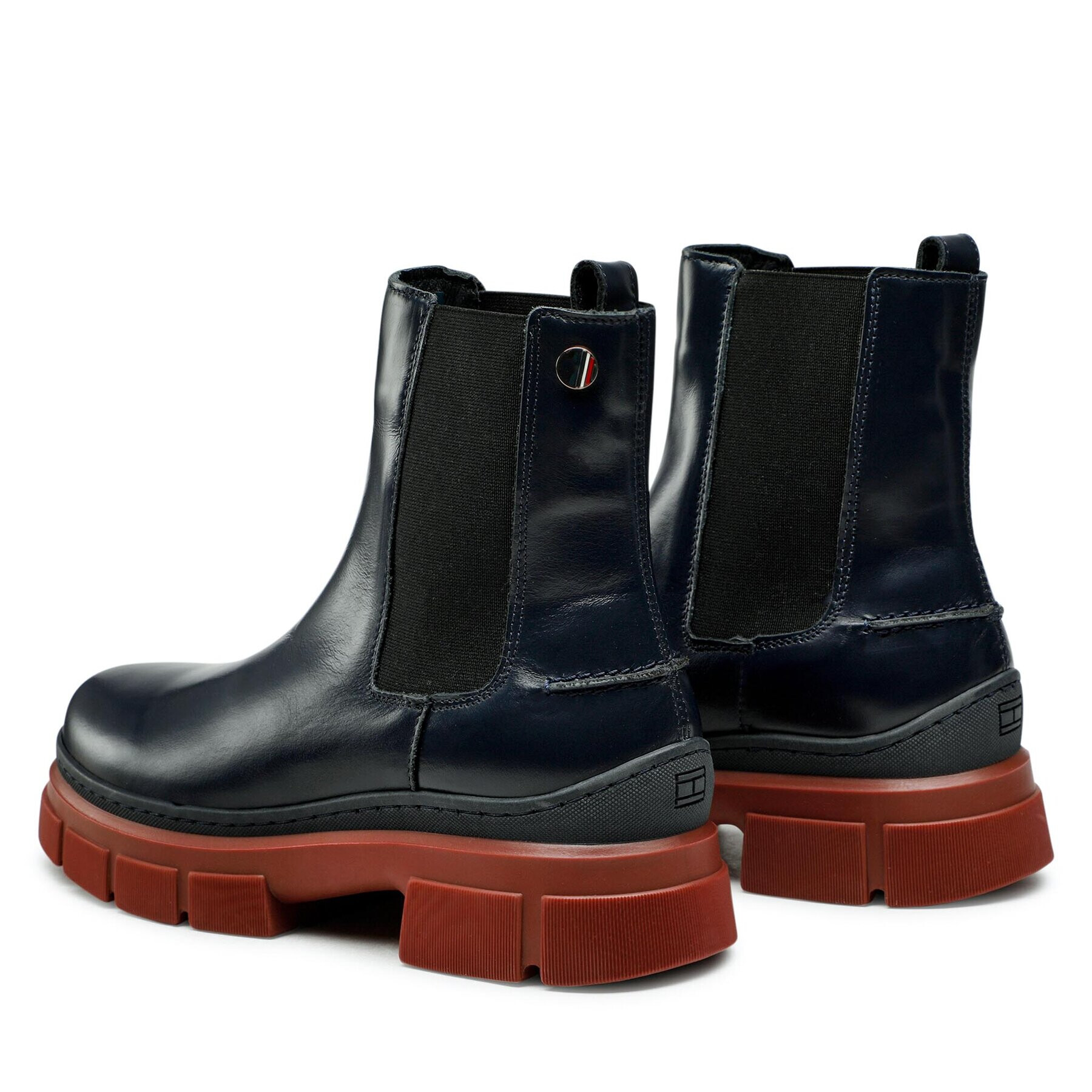 Tommy Hilfiger Kotníková obuv s elastickým prvkem Preppy Outdoor Low Boot FW0FW06649 Tmavomodrá - Pepit.cz