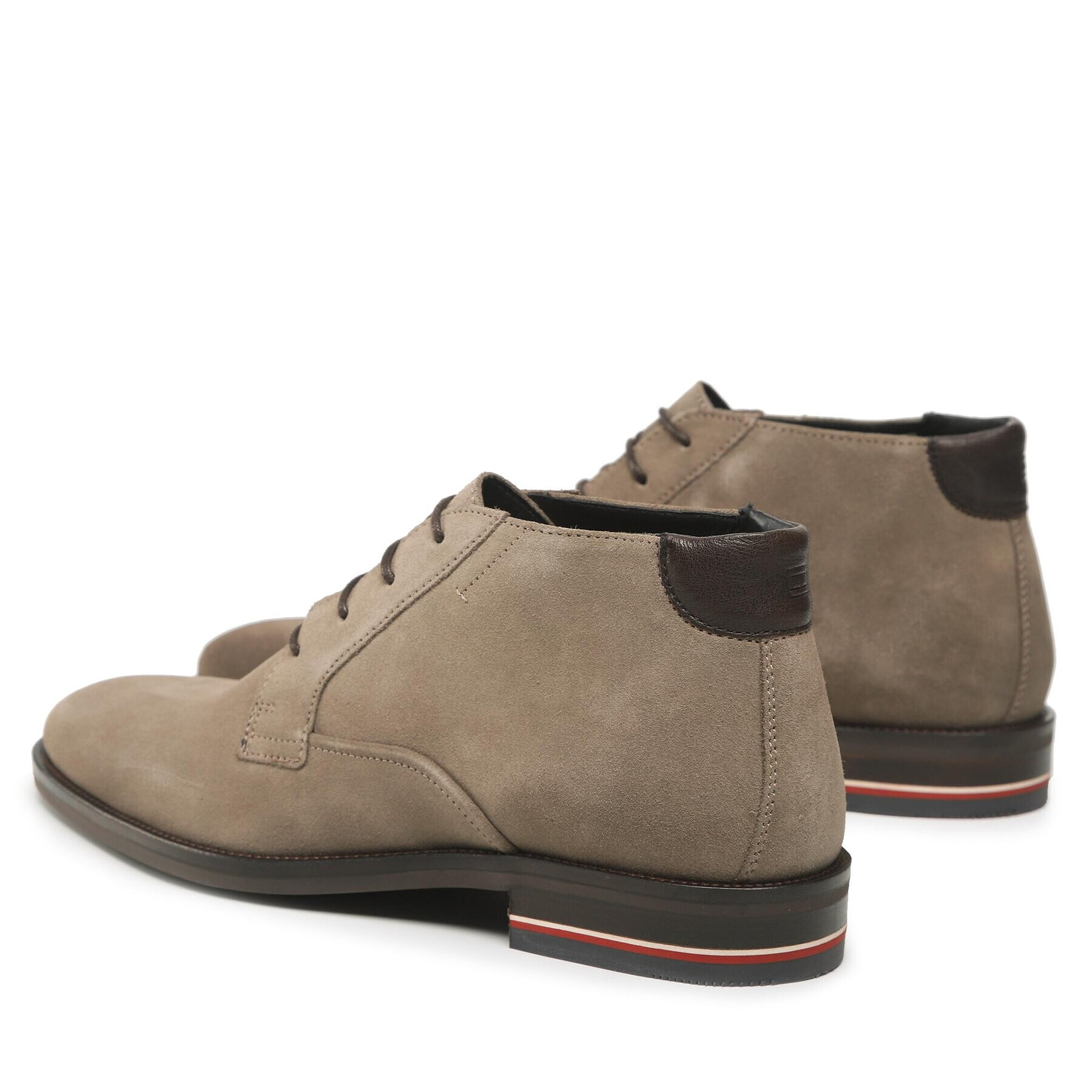 Tommy Hilfiger Kotníková obuv Signature Hilfiger Suede Boot FM0FM04174 Zelená - Pepit.cz