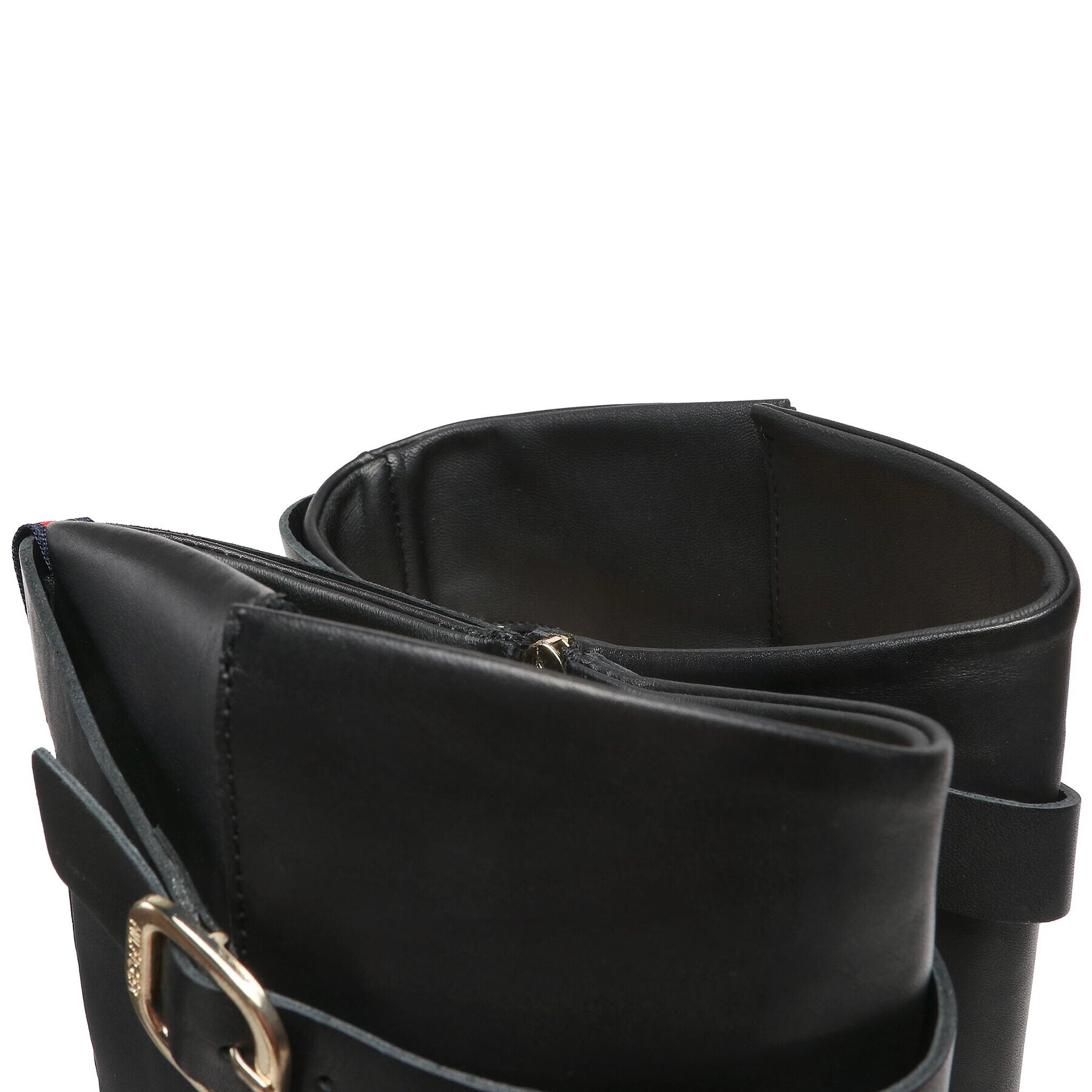 Tommy Hilfiger Kozačky Belt Buckle Longboot FW0FW06657 Černá - Pepit.cz