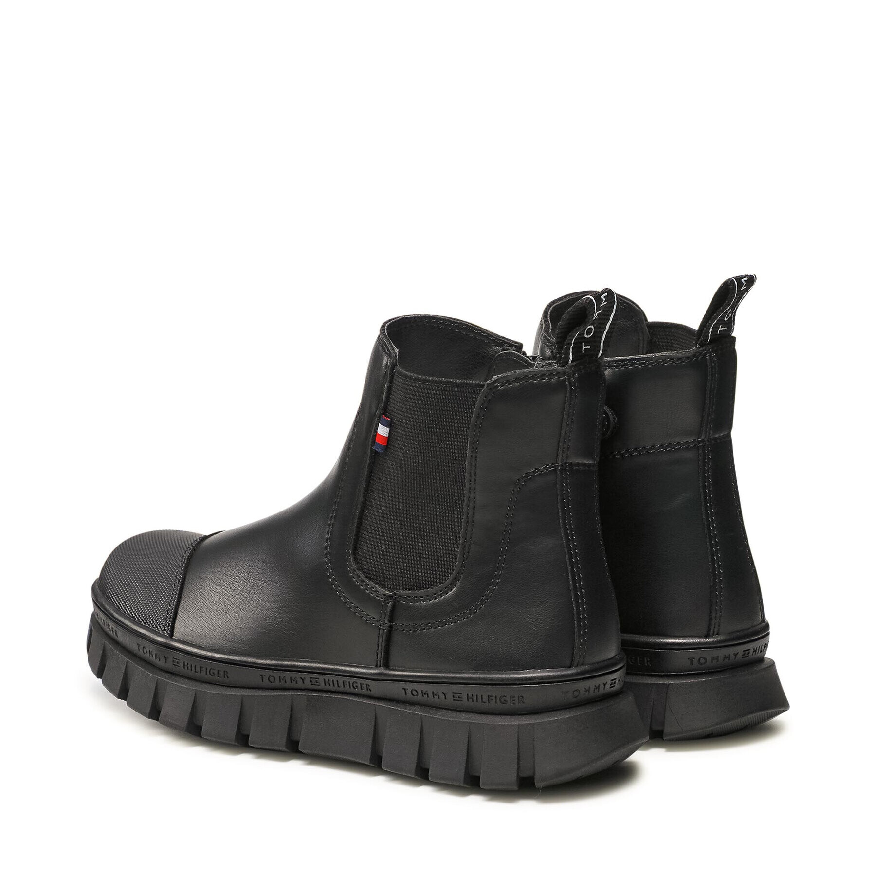 Tommy Hilfiger Kozačky Chelsea Boot T3A5-32025-0289 S Černá - Pepit.cz