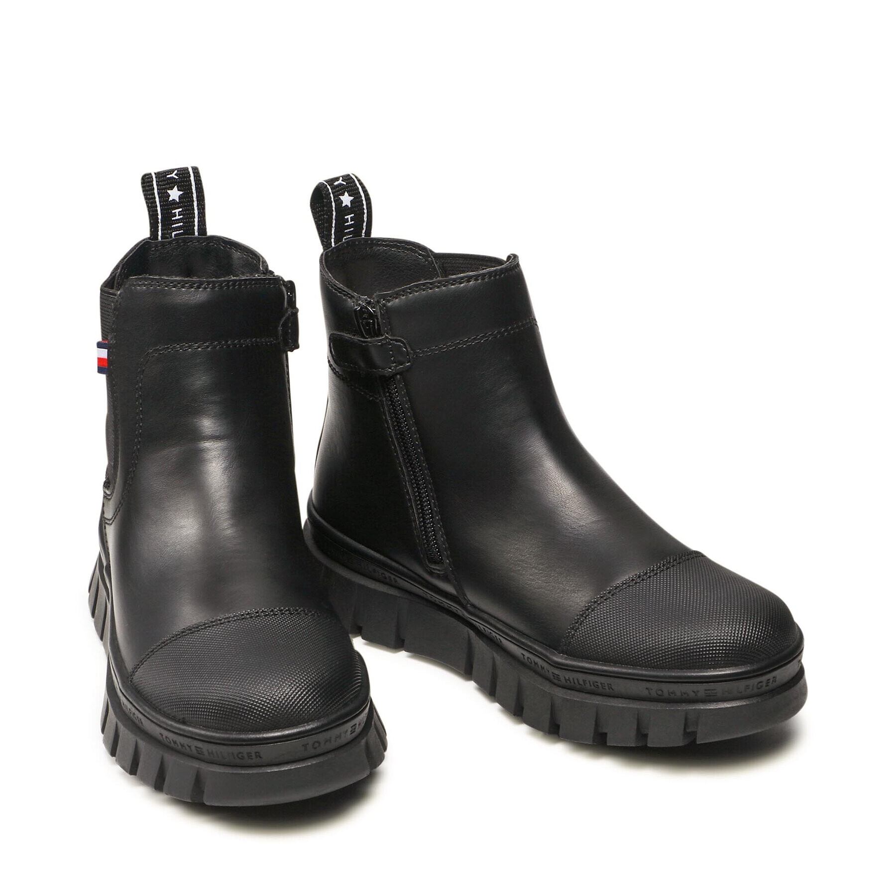 Tommy Hilfiger Kozačky Chelsea Boot T3A5-32025-0289 S Černá - Pepit.cz