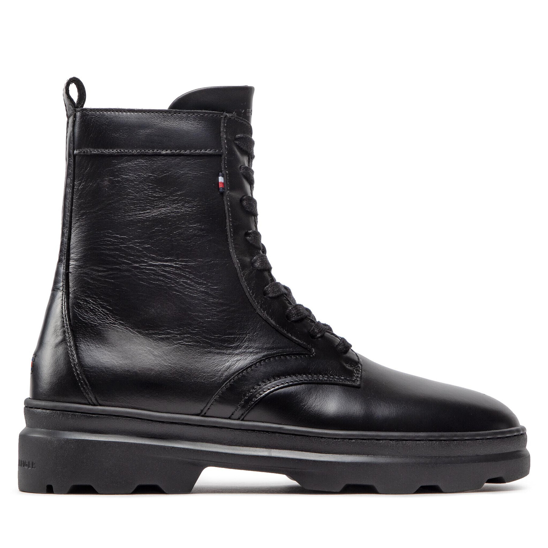 Tommy Hilfiger Kozačky Comfort Hilfiger Lth High Boot FM0FM04192 Černá - Pepit.cz