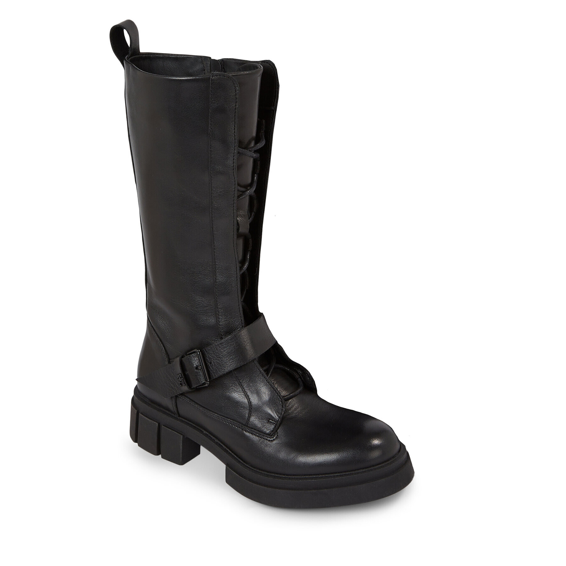 Tommy Hilfiger Kozačky Cool Monochromatic Bikerboot FW0FW07338 Černá - Pepit.cz